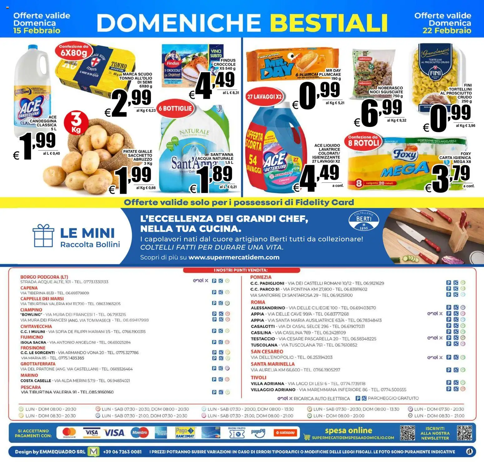 Volantino DEM del 13.02.2026 | Pagina: 20 | Prodotti: Prosciutto Crudo, Patate, Acqua, Tonno