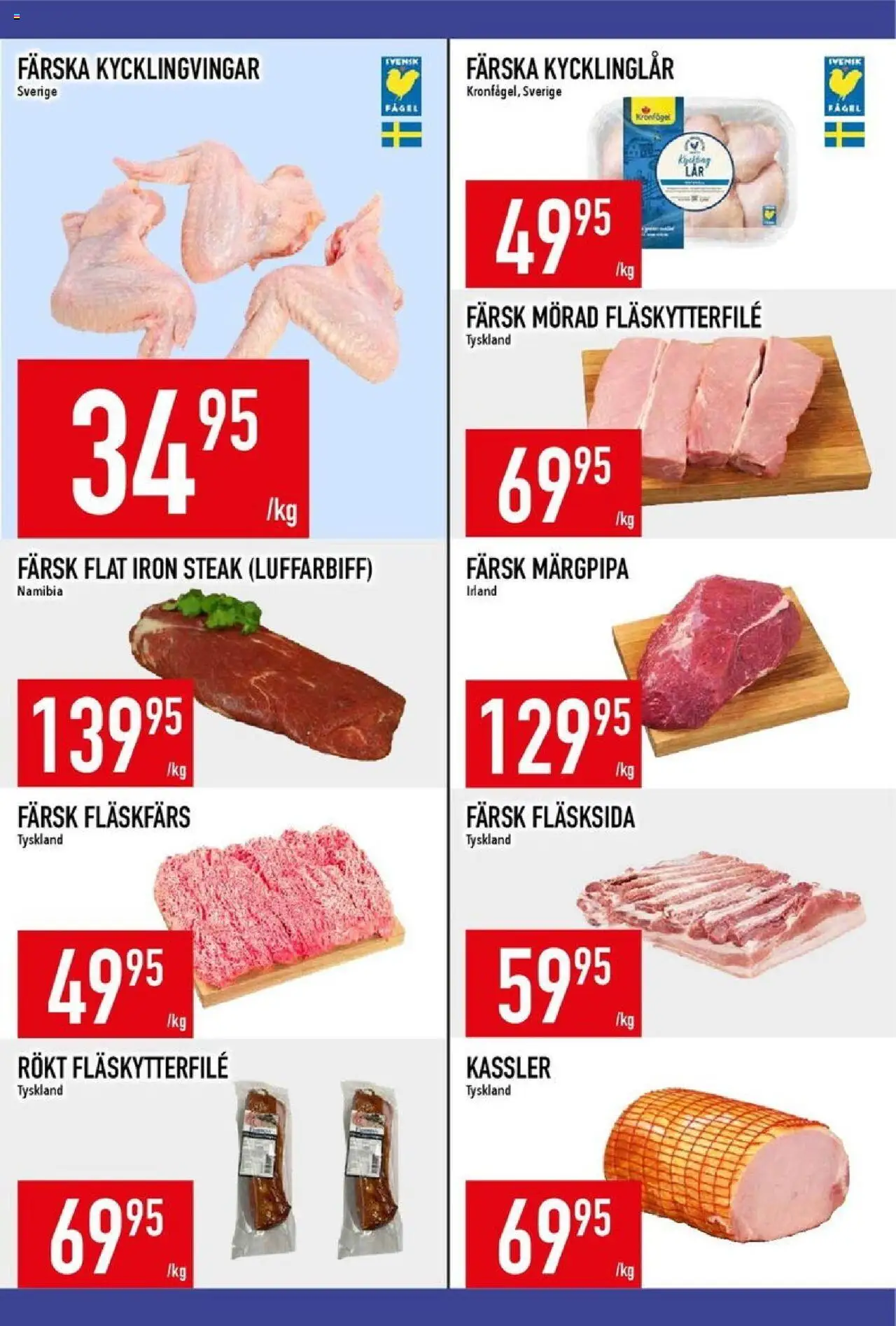 Matdax reklamblad aktuell från 06.10.2025 | Sida: 12 | Produkter: Kassler, Fläskytterfilé