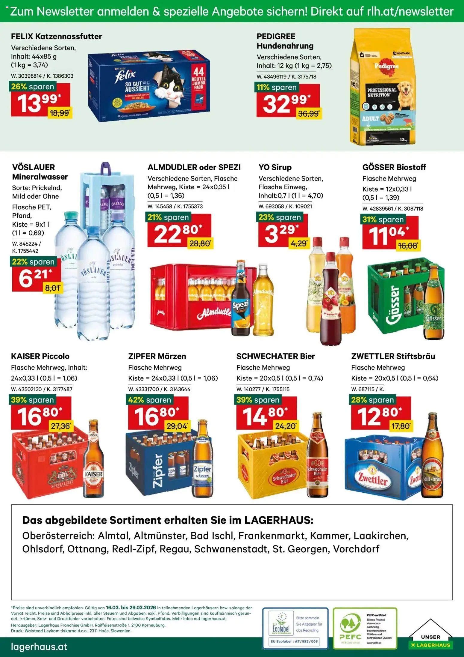 Lagerhaus Wochen Angebote gültig ab 16.03.2026 | Seite: 6 | Produkte: Bad, Bier