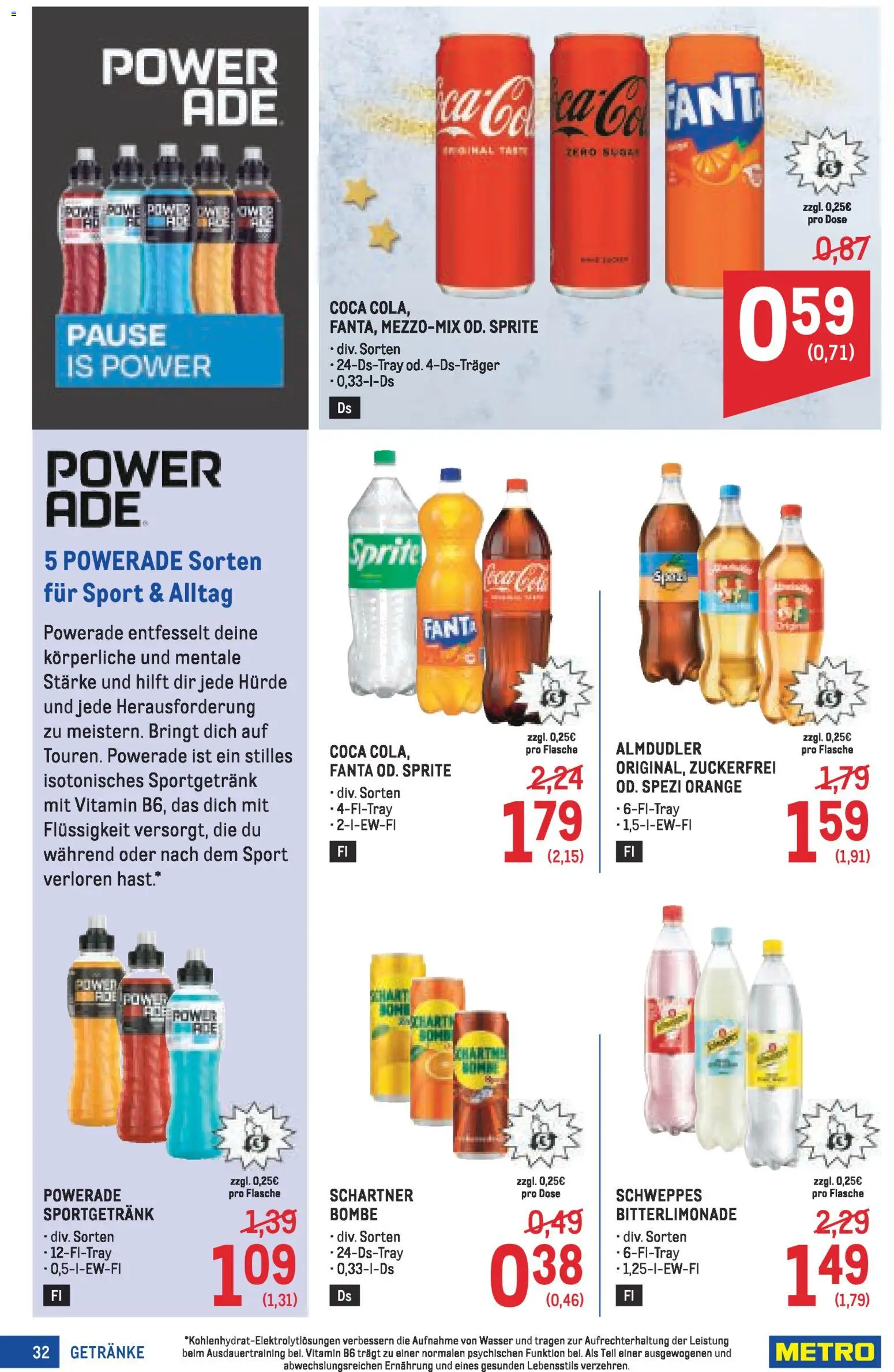 Metro angebote Profi gültig ab 13.11.2025 | Seite: 32 | Produkte: Wasser