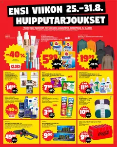 Katso Tokmanni - Ensi viikon huipputarjoukset voimassa alkaen 25.08.2025