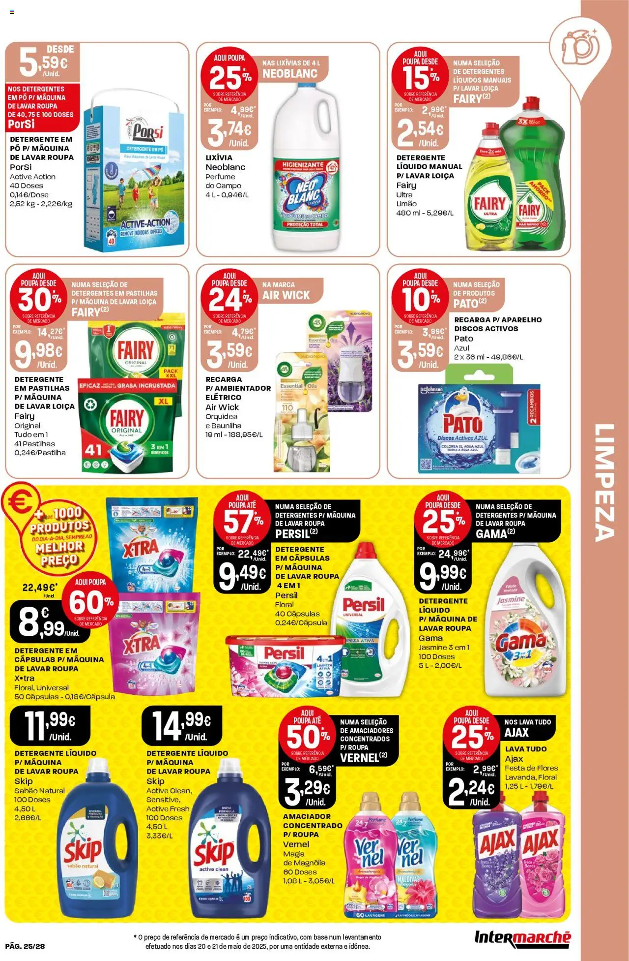 Intermarché folheto │ válido de 19.06.2025 | Página: 25 | Produtos: Agua, Perfume, Pó, Base