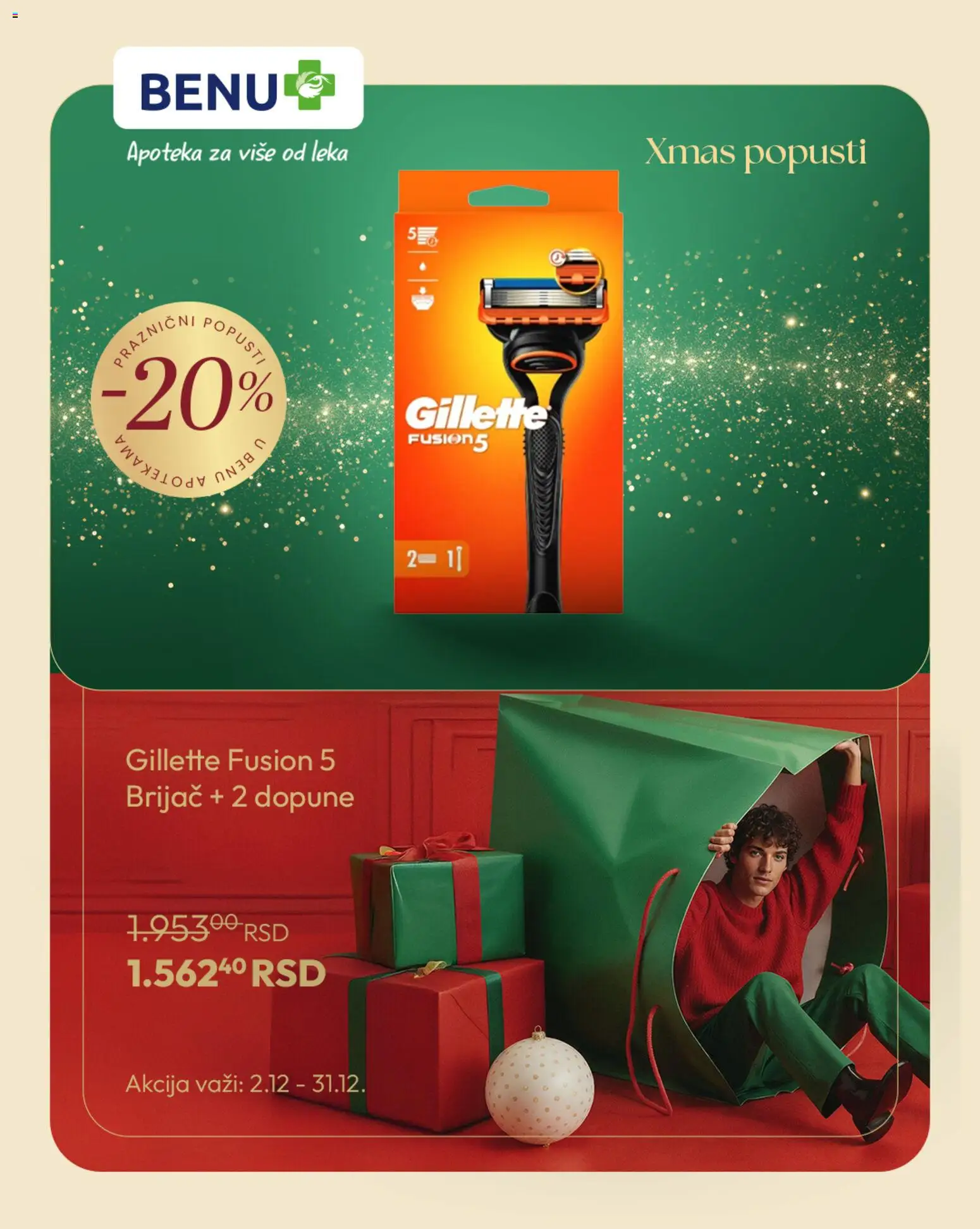 BENU katalog - važi od 19.12.2025 | Strana: 8 | Proizvode: Gillette, Brijač