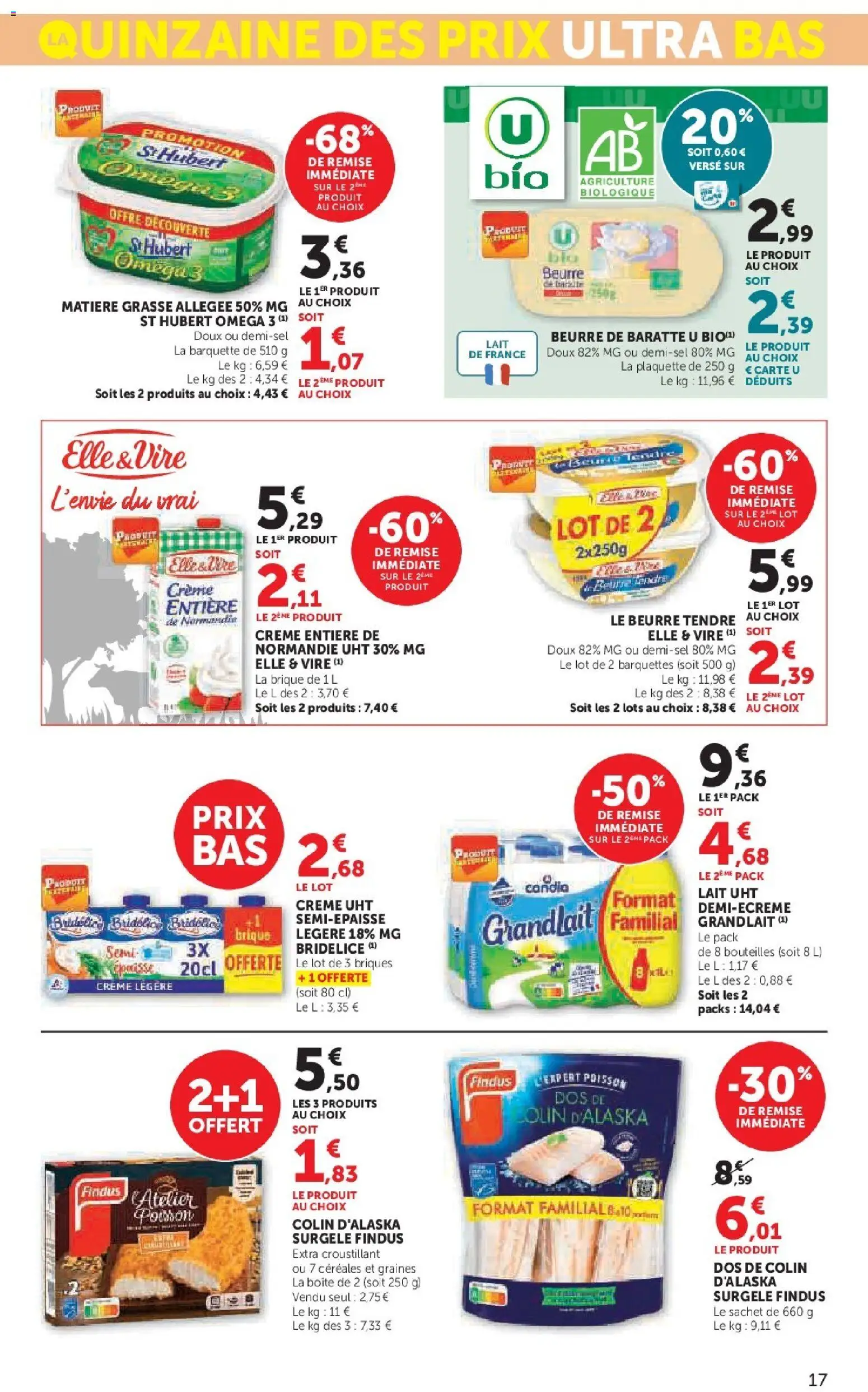 {H1} | Page: 17 | Produits: Lait, Beurre, Poisson, Crème