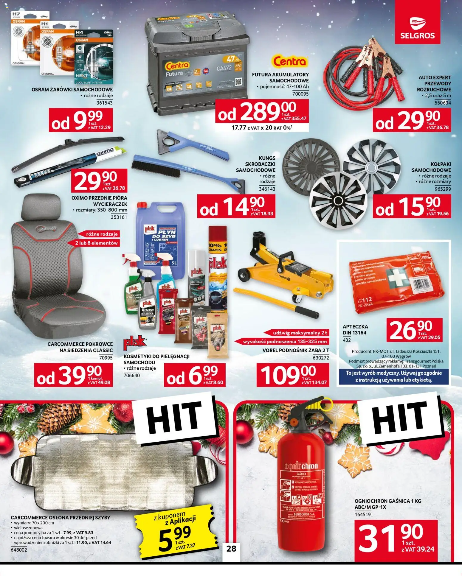 Selgros cash&carry Gazetka - Oferta przemysłowa od 06.11.2025 | Strona: 30 | Produkty: Gaśnica, Kosmetyki, Żarówki