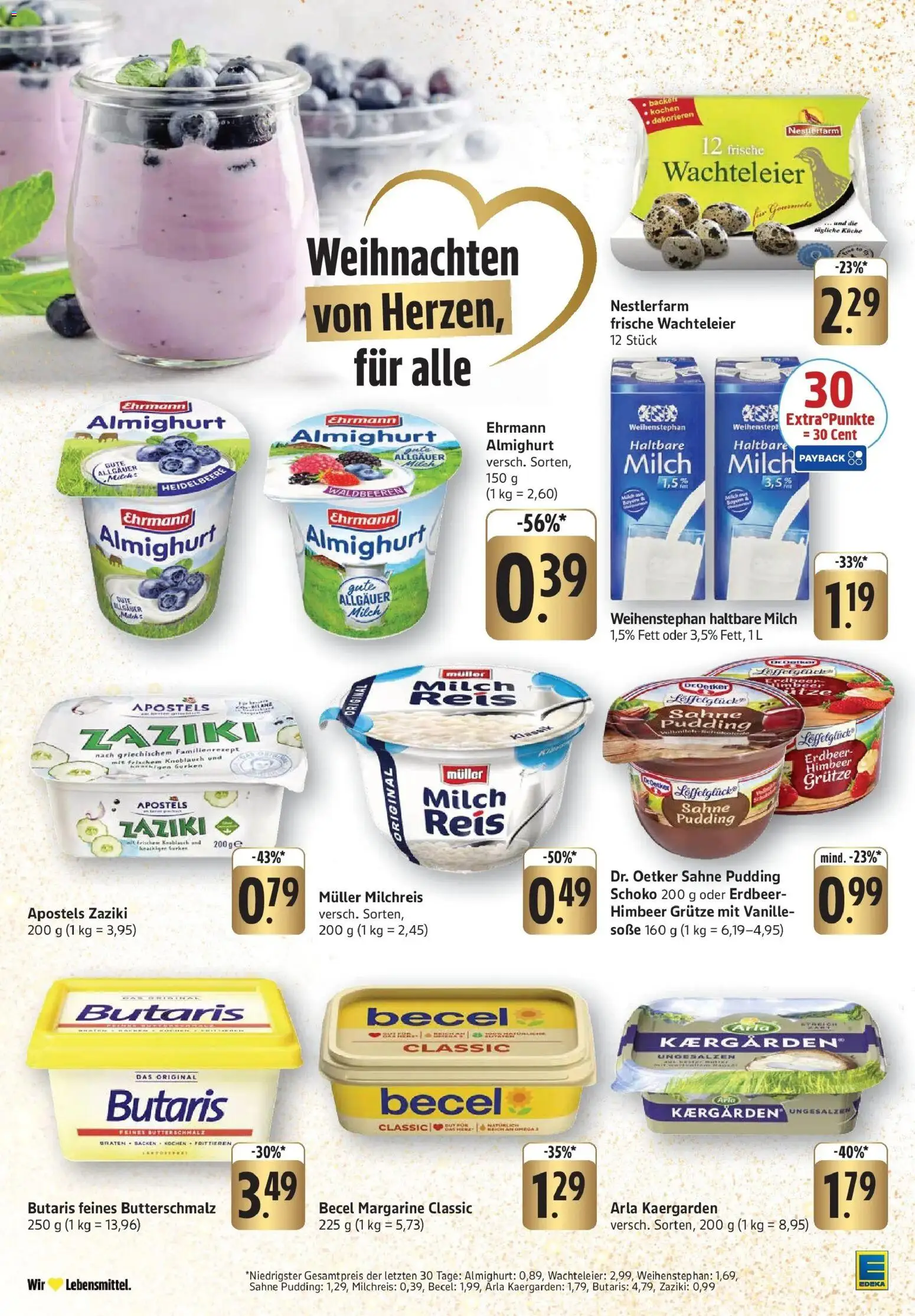 Edeka prospekt Mengen	 – gültig ab 14.12.2025 | Seite: 14 | Produkte: Milch, Pudding, Soße, Knoblauch