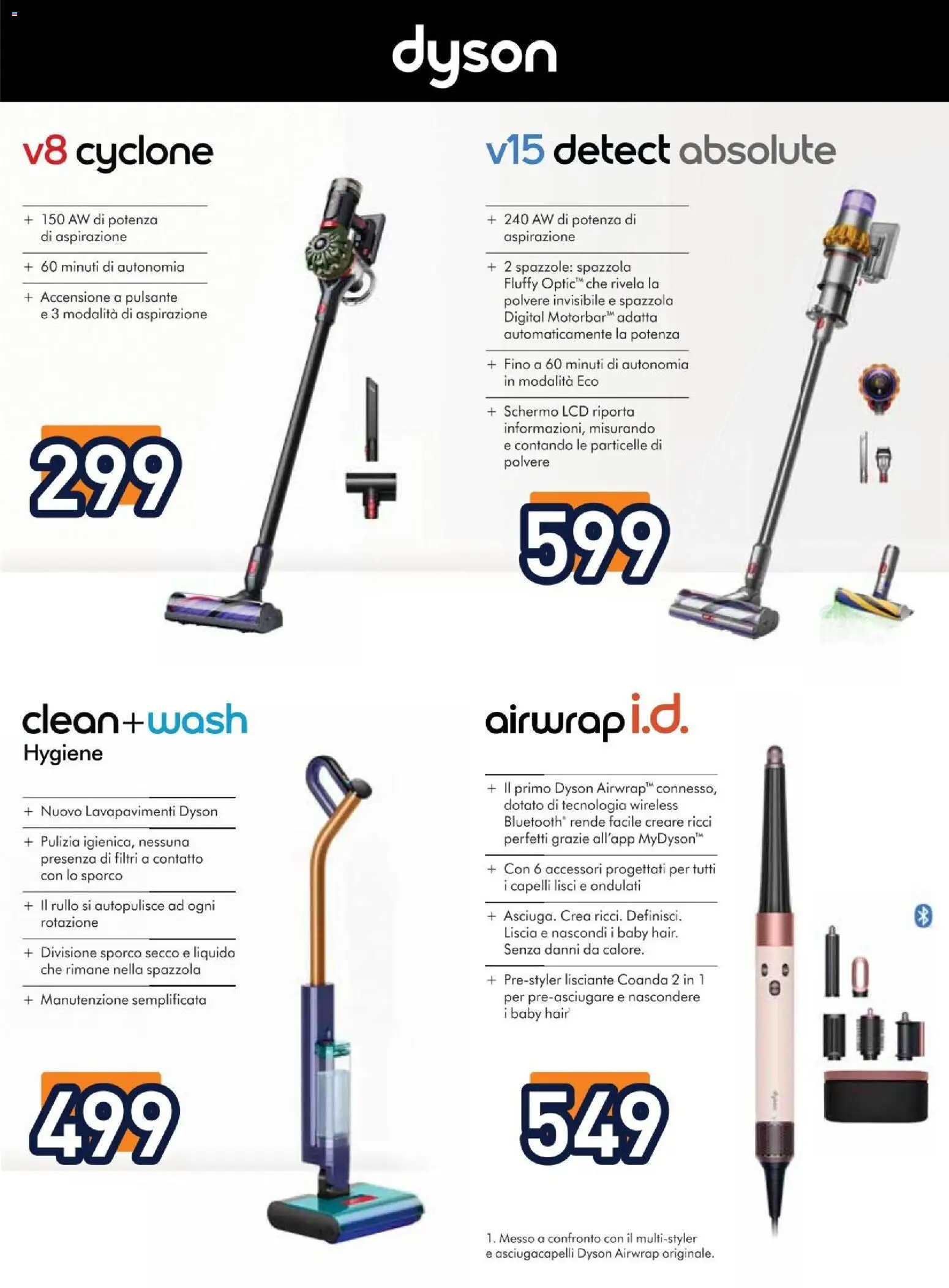 Volantino Unieuro del 13.02.2026 | Pagina: 32 | Prodotti: Spazzola, Schermo, Asciugacapelli, Dyson