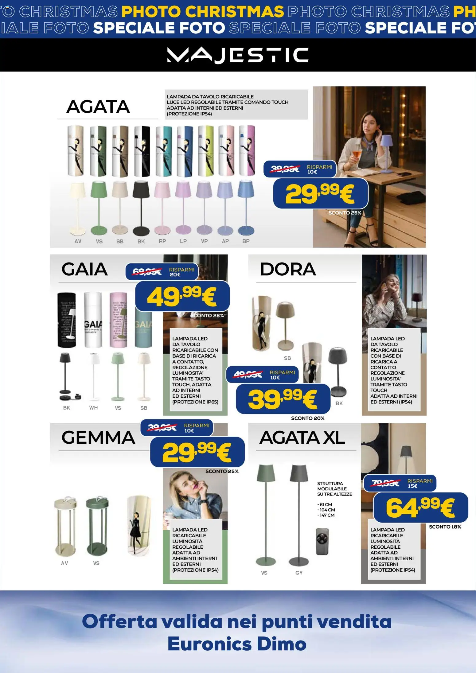 Volantino Euronics del 04.12.2025 | Pagina: 16 | Prodotti: Tavolo, Lampada