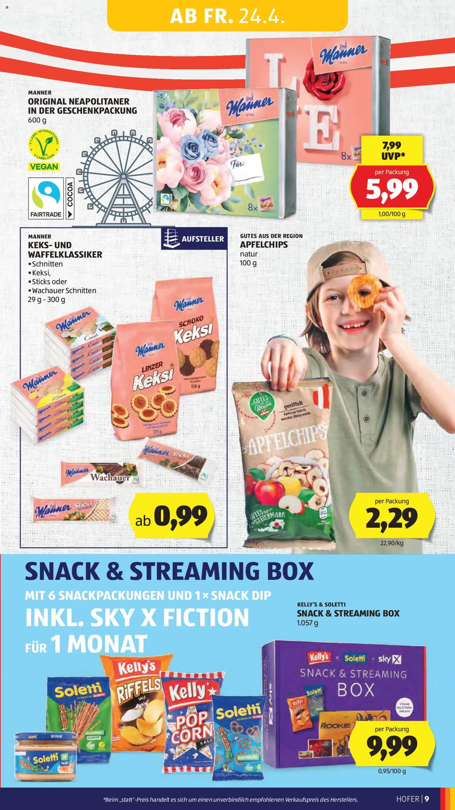 Hofer Flugblatt gültig ab 22.04.2026 | Seite: 11 | Produkte: Box, Äpfel