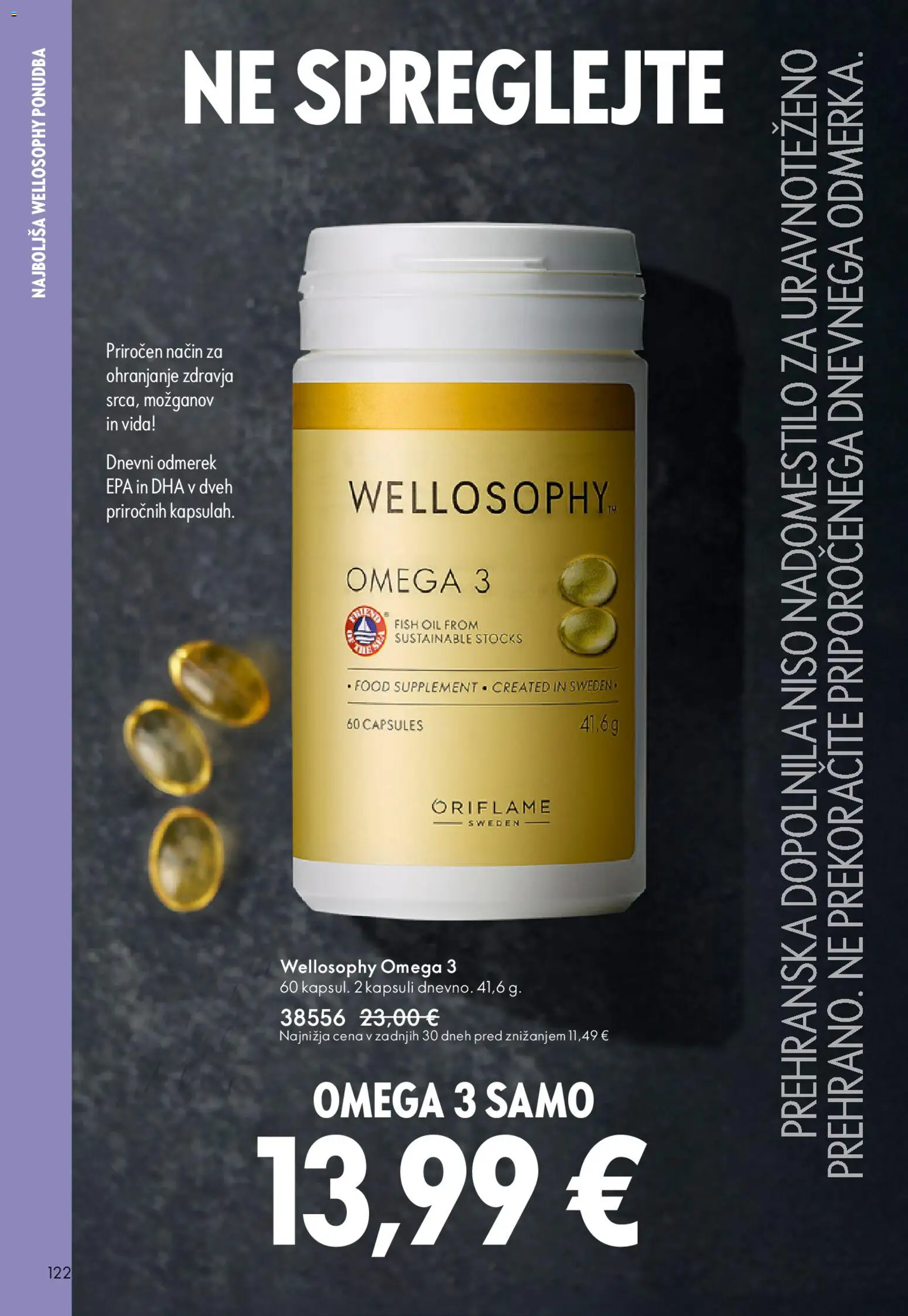 Novi Oriflame katalog ponudbe – veljaven od 31.12.2025 | Stran: 122 | Izdelki: Prehranska dopolnila