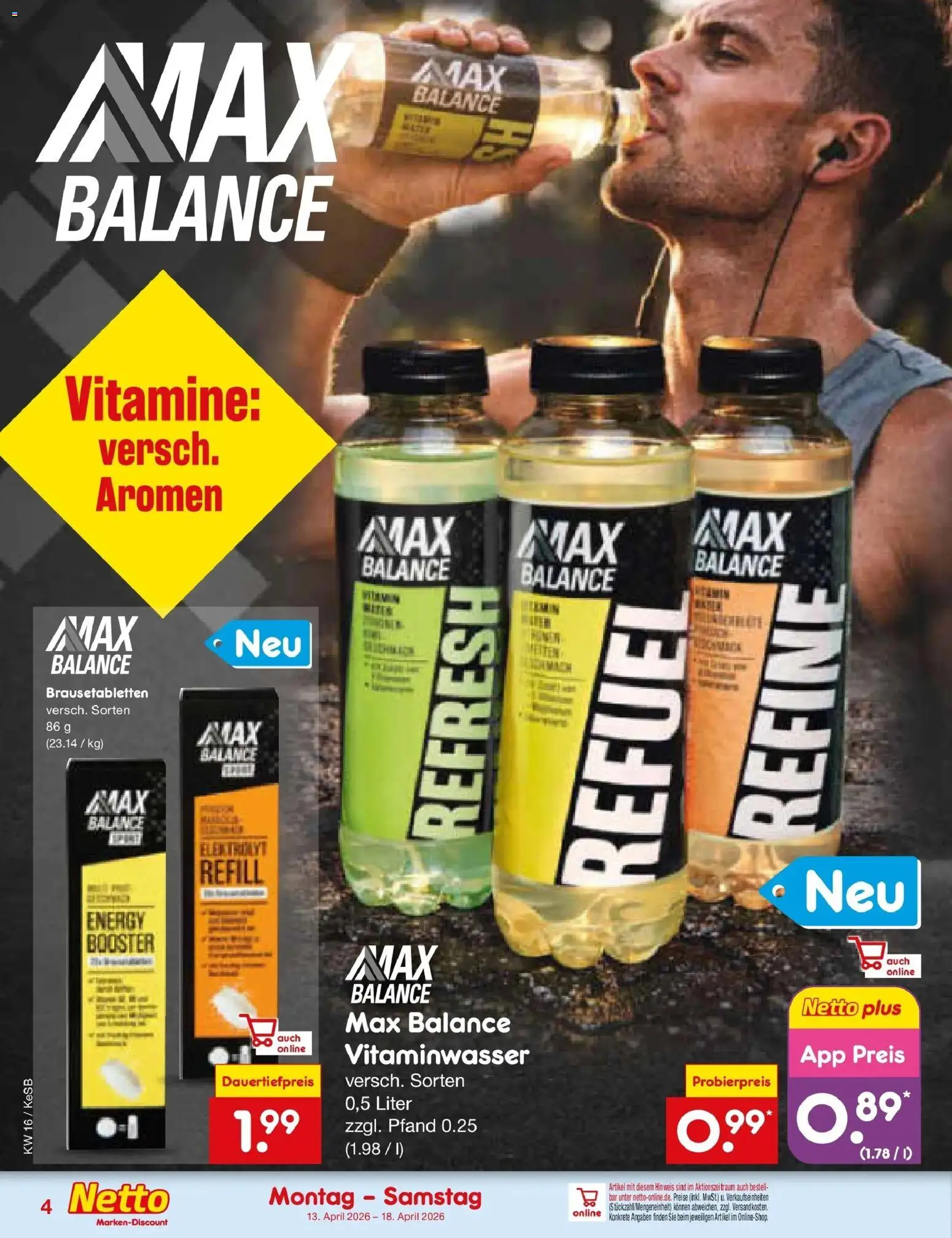 Netto Marken-Discount Prospekt Bonn	 – gültig ab 13.04.2026 | Seite: 31 | Produkte: Energy