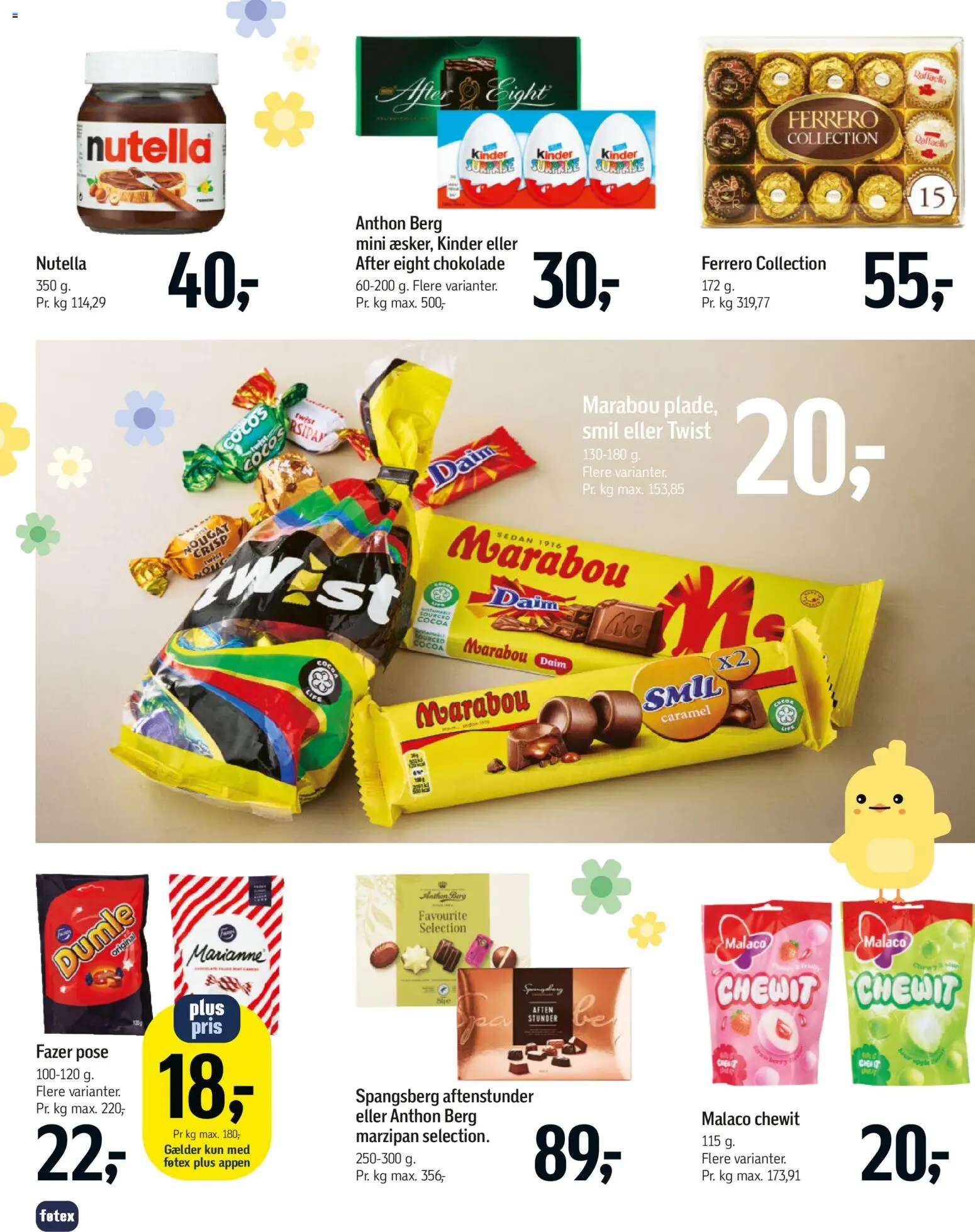 Føtex tilbudsavis – gyldig fra 20.03.2026 | Side: 45 | Produkter: Chokolade, Nougat, Nutella