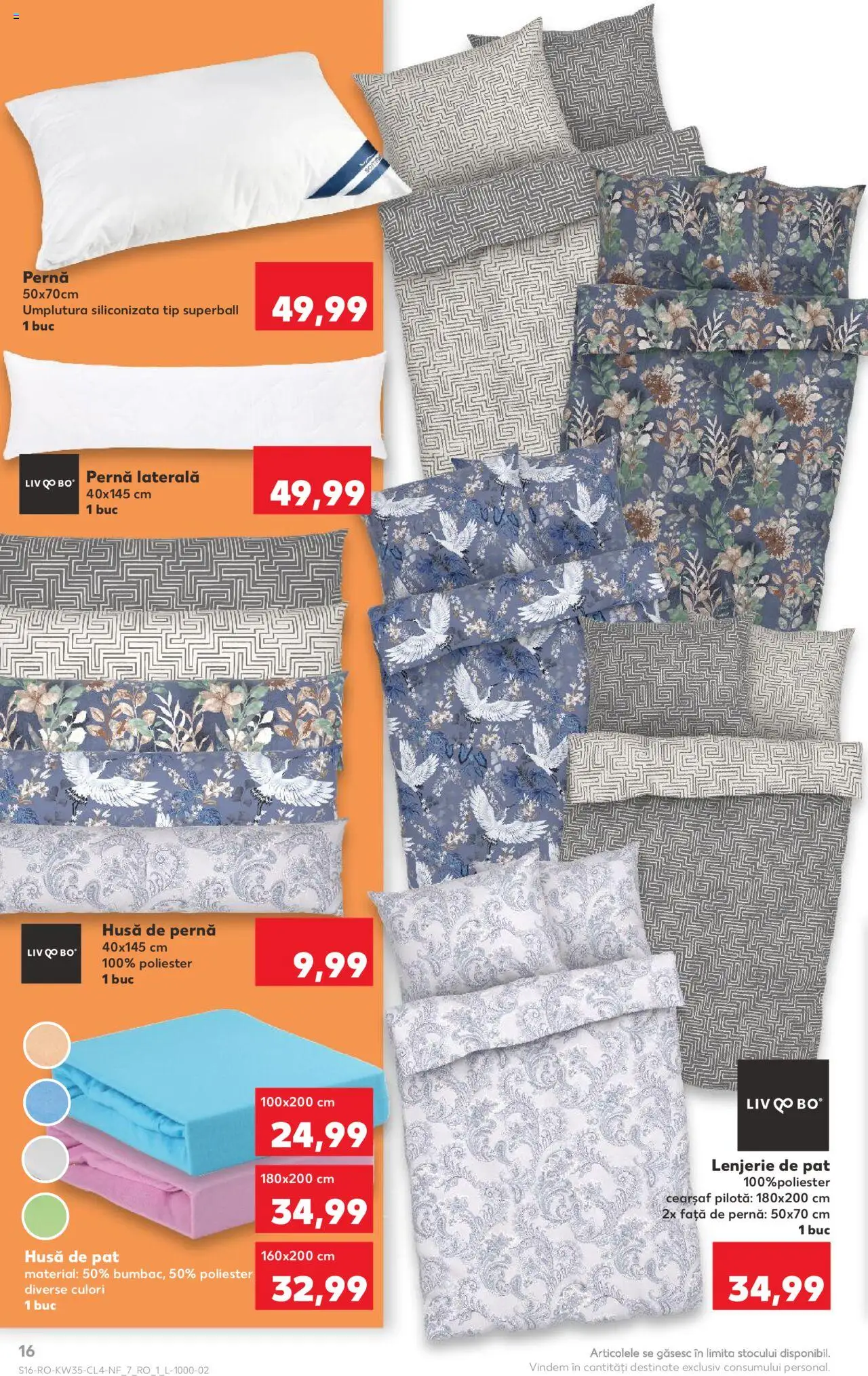 Catalog Kaufland - București – valabil de la 27.08.2025 | Pagină: 16 | Produse: Body, Pat, Pernă, Față de pernă