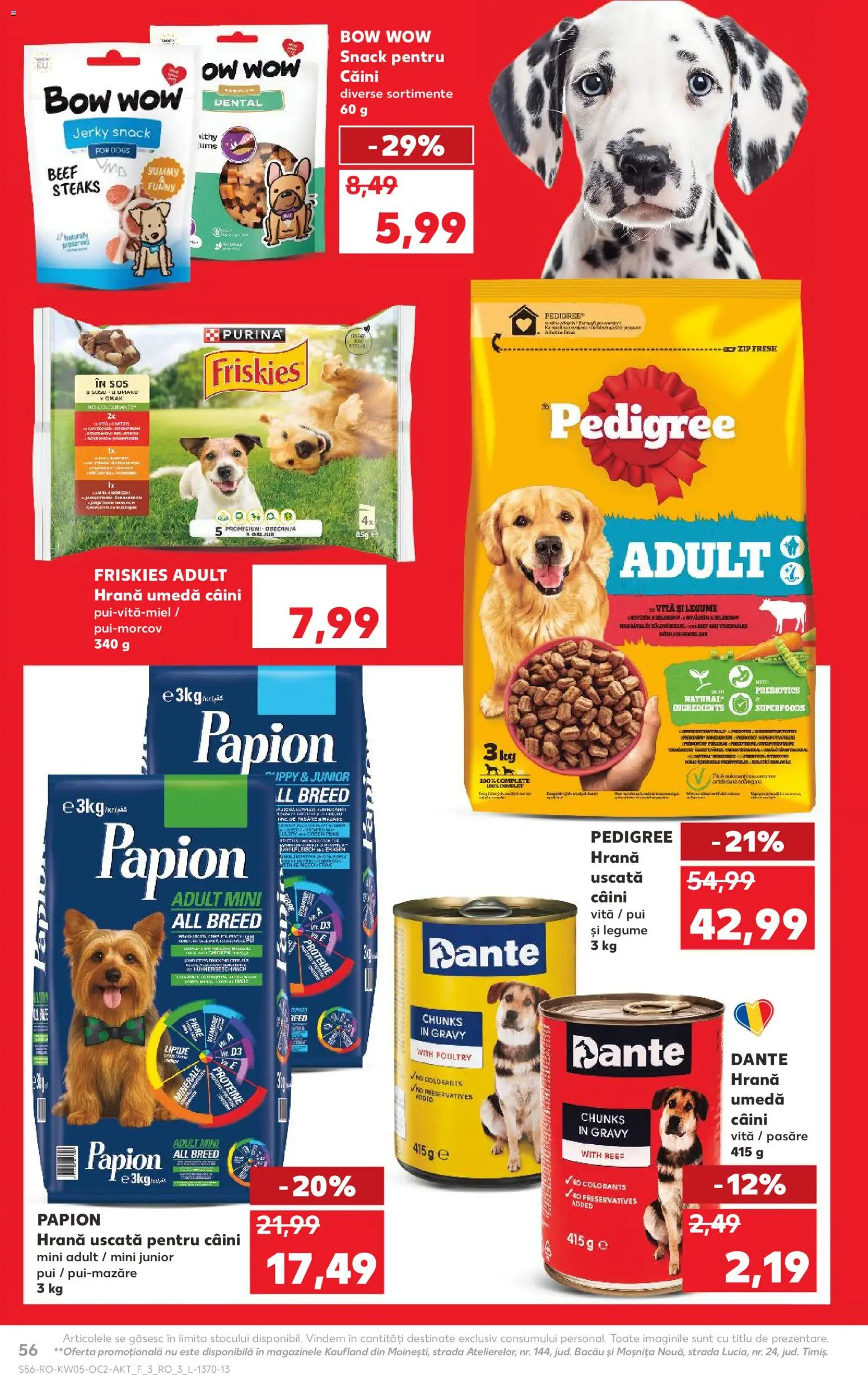 Noul catalog Kaufland – valabil de la 28.01.2026 | Pagină: 56 | Produse: Masaüstü kılıfı, Hacıyatmaz Kedi Oyuncağı, Legume, Sos