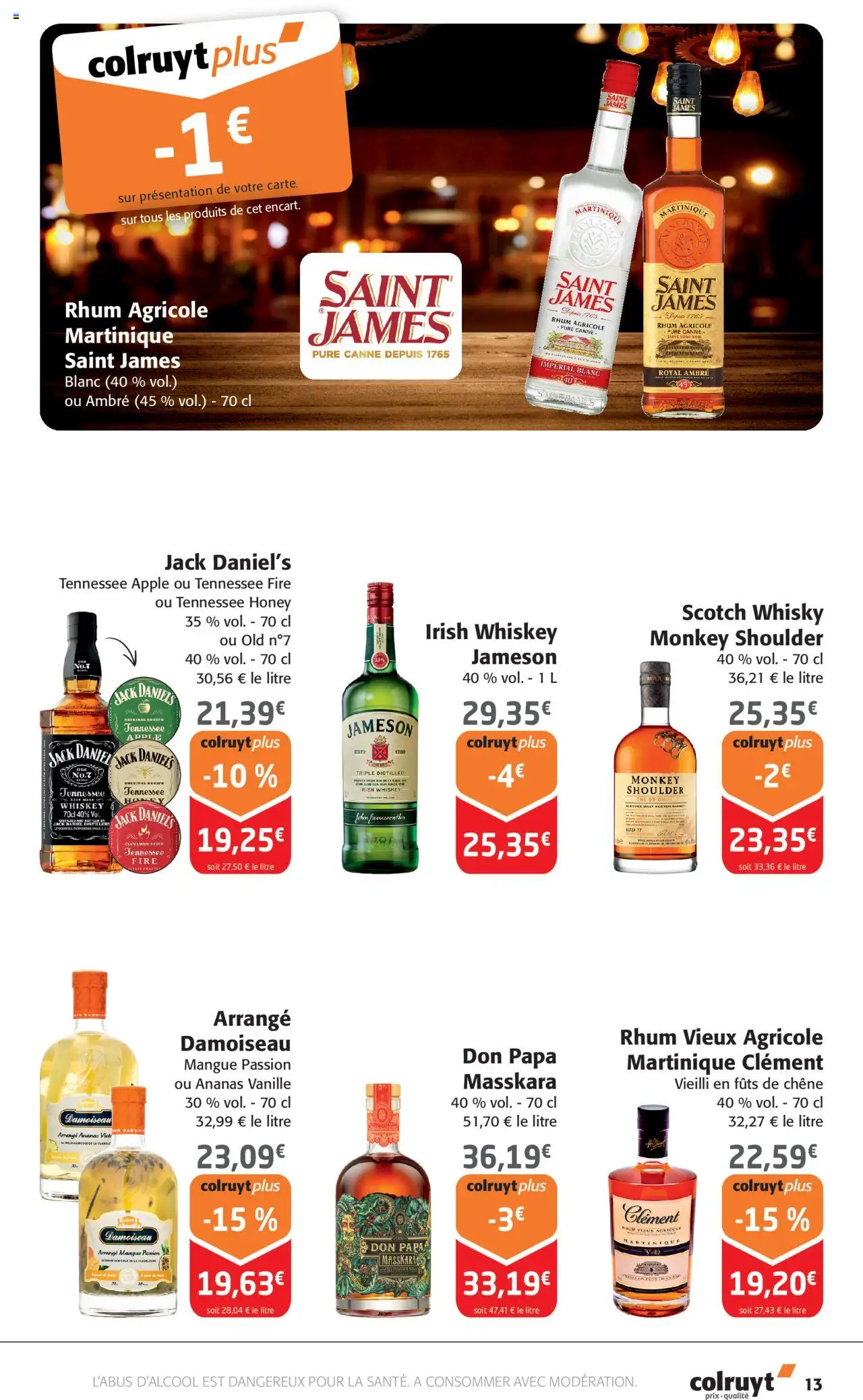  | Page: 13 | Produits: Whisky, Mangue, Thé, Ananas