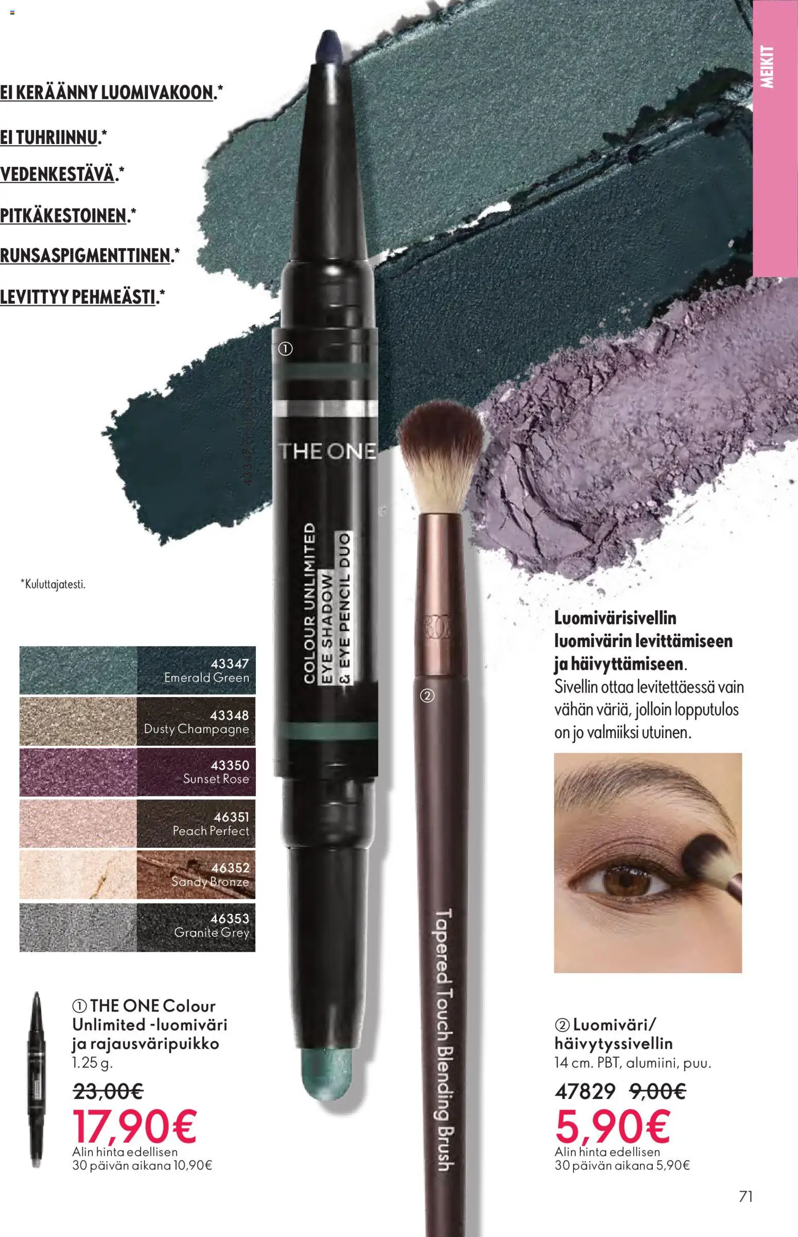 Oriflame - Black Friday – voimassa 19.11.2025 alkaen | Sivu: 71 | Tuotteet: Luomiväri, Sivellin