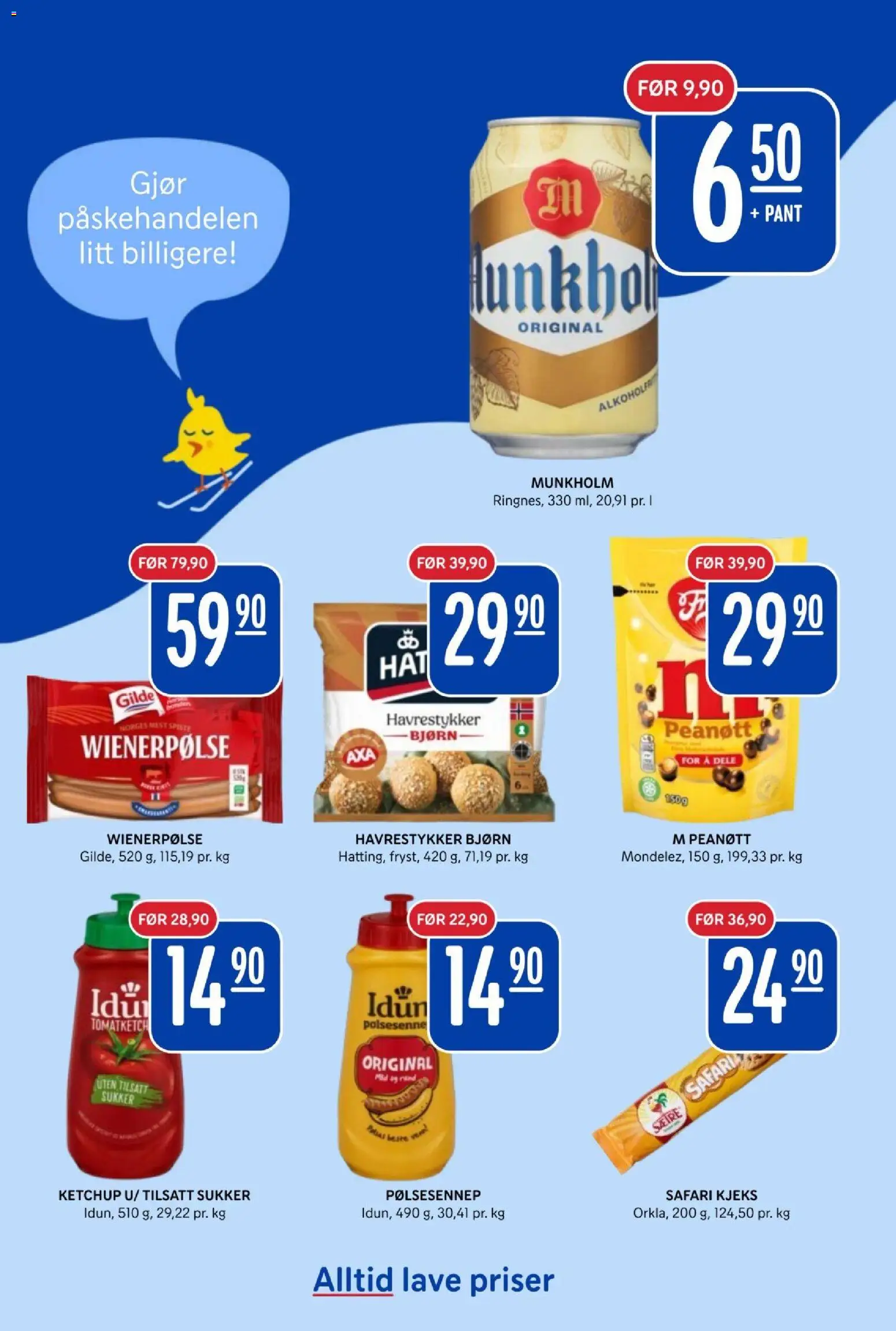 {H1} | Side: 4 | Produkter: Ketchup, Kjeks, Sukker, Pufuleți