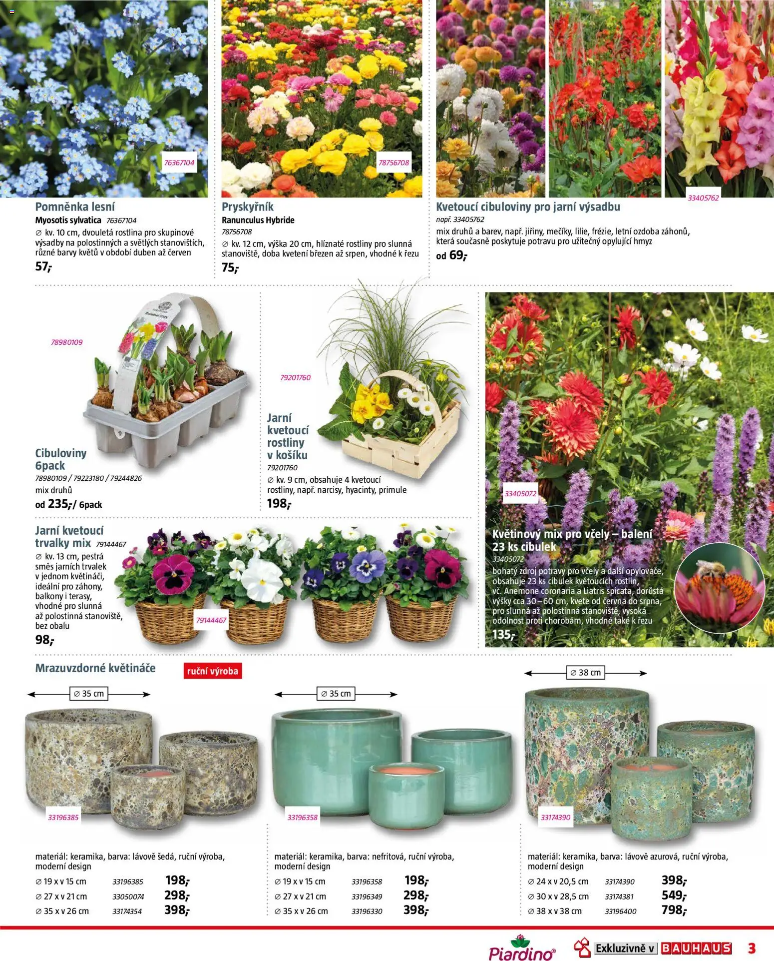 Bauhaus leták od 06.03.2026 | Strana: 3 | Produkty: Květináče, Rostliny, Barvy