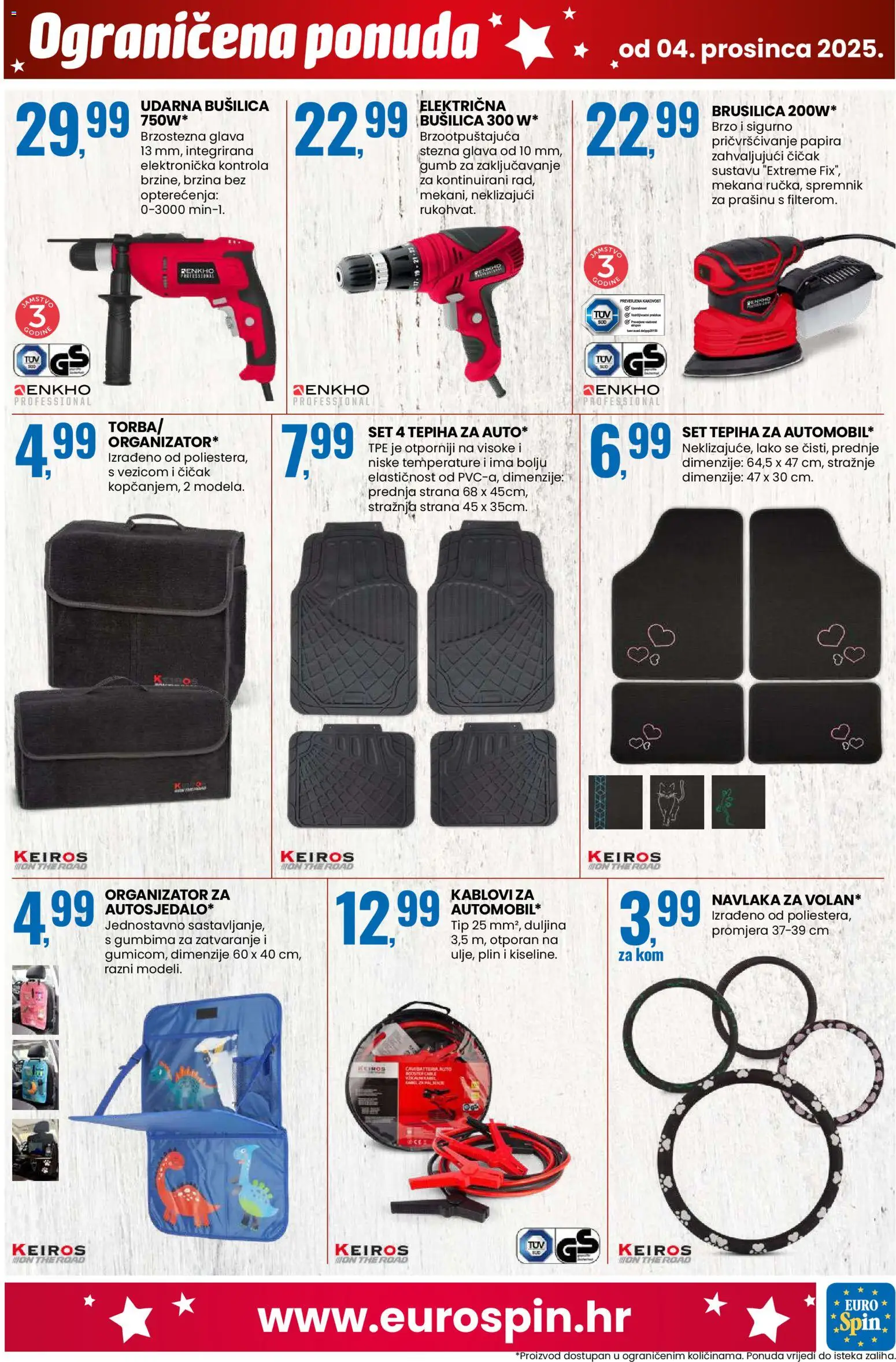 Eurospin katalog | vrijedi od 04.12.2025 | Stranica: 17 | Proizvodi: Brusilica, Bušilica