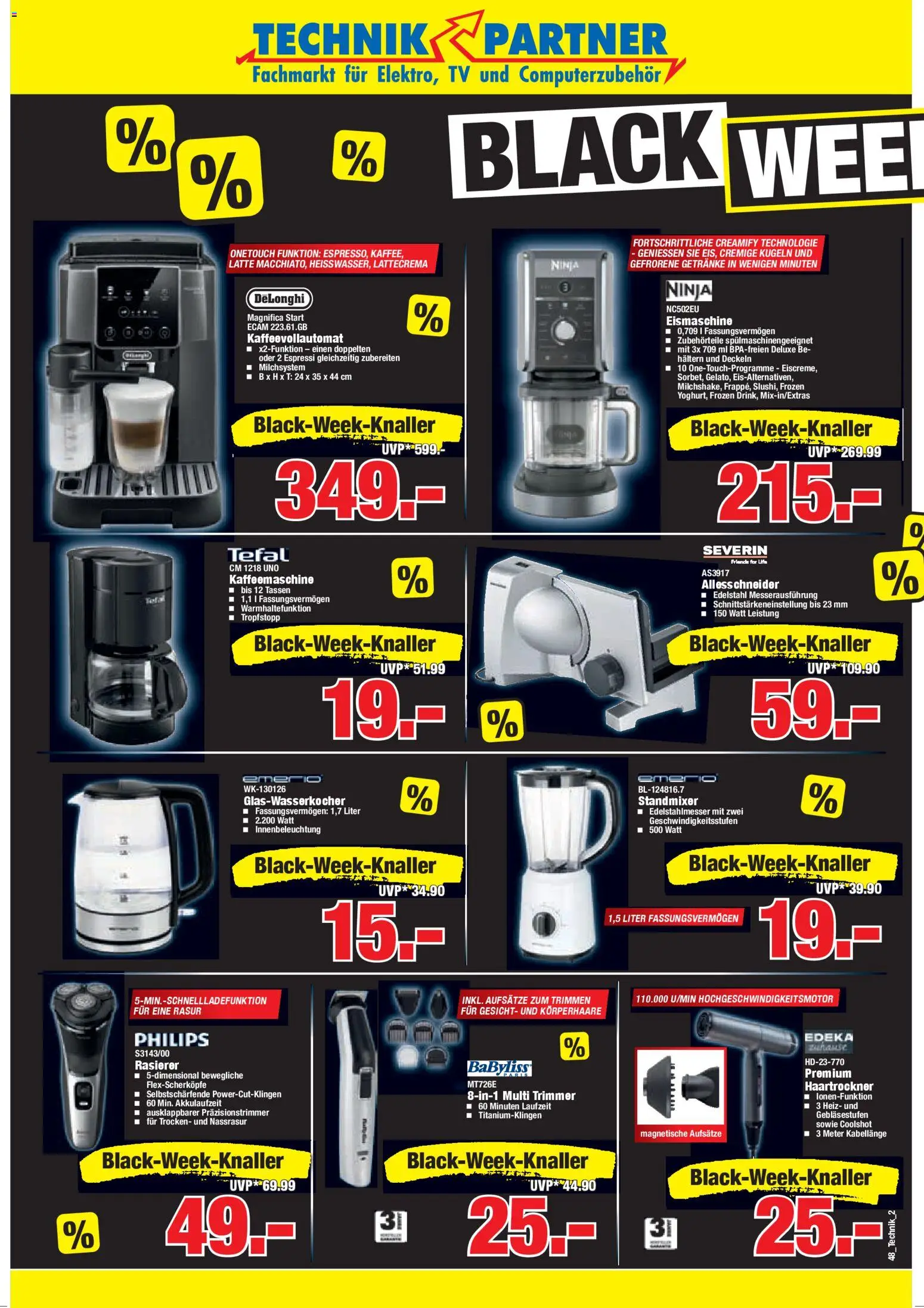 HERKULES - Black Friday – gültig ab 24.11.2025 | Seite: 2 | Produkte: Philips, Kaffeemaschine, Haartrockner, Kaffeevollautomat
