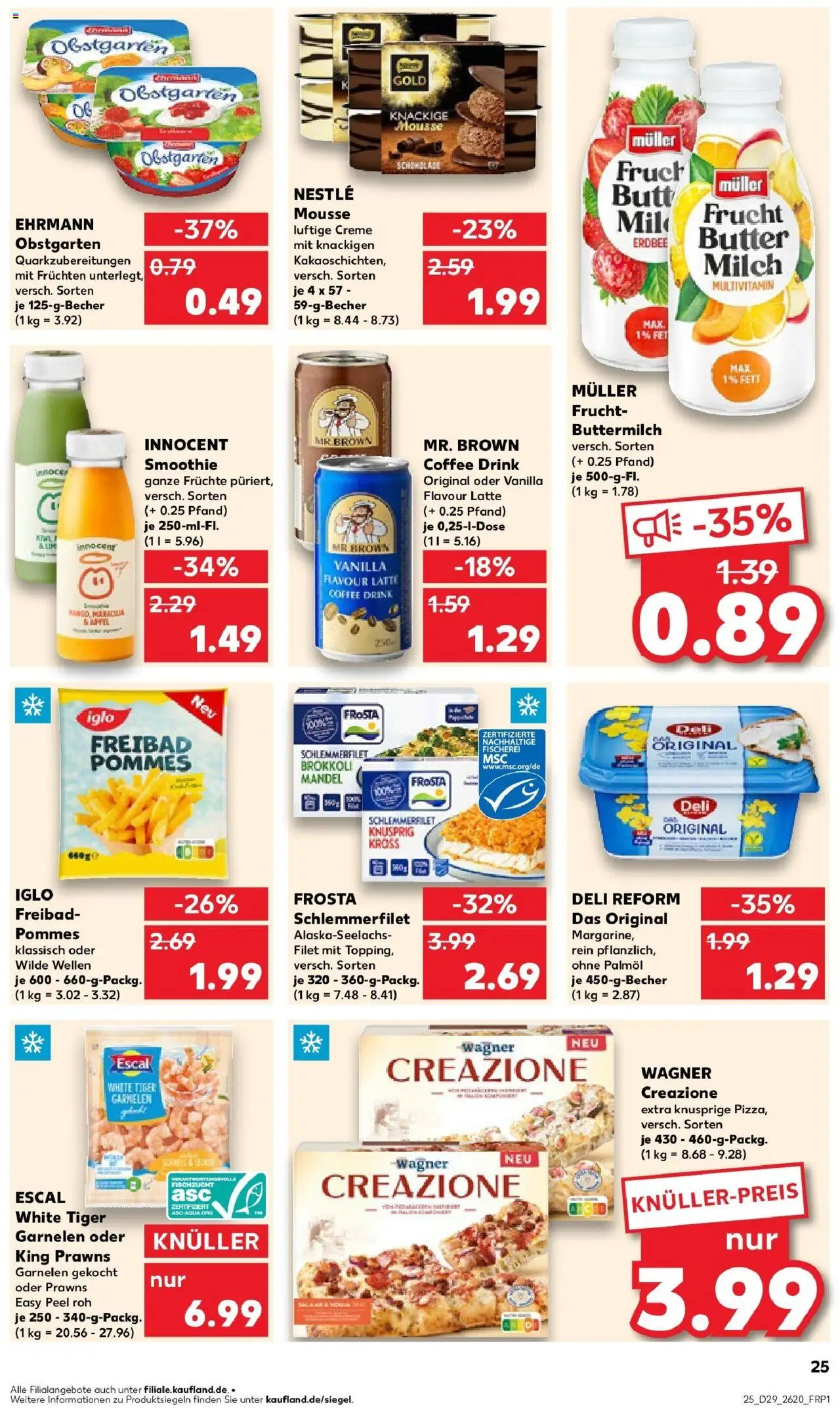 Kaufland prospekt Hoyerswerda	 - gültig ab dem 21.07.2025 | Seite: 38 | Produkte: Buttermilch, Garnelen, Frosta, Tiger garnelen