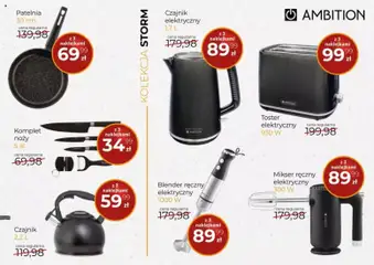 Pogląd oferty "Arhelan Konkurs - Ambition" - ważna od 14.11.2025 | Strona: 3 | Produkty: Blender ręczny, Czajnik, Toster, Patelnia