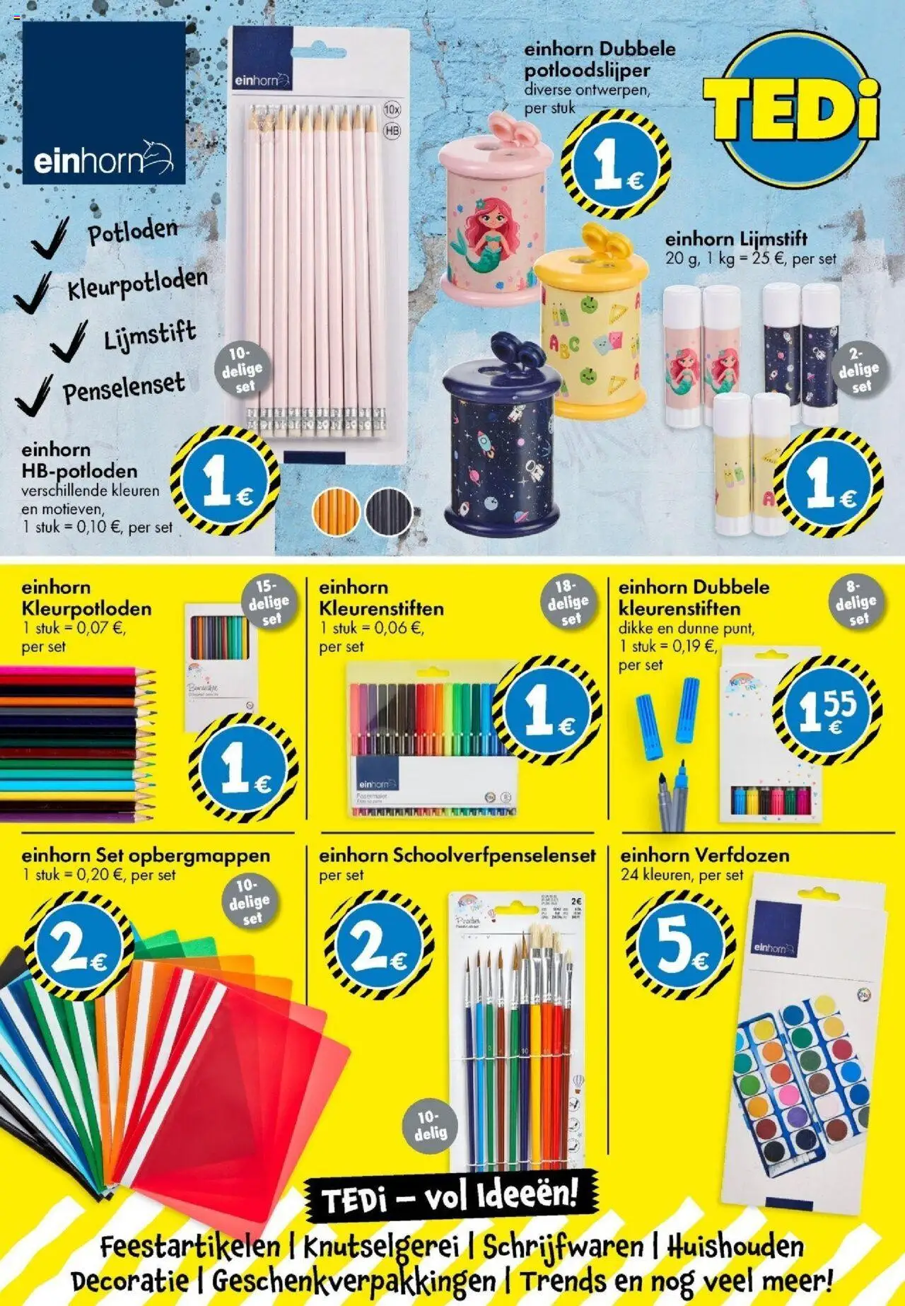  | Pagina: 13 | Producten: Kleurpotloden, Feestartikelen