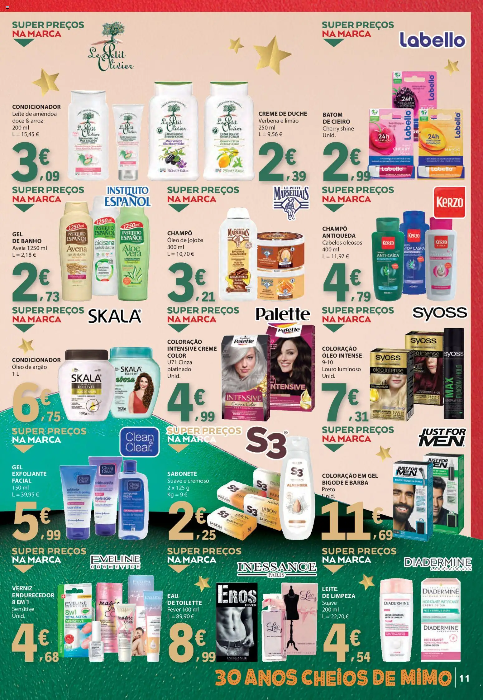 E.Leclerc - Folheto Presentes de Natal │ válido de 02.12.2025 | Página: 11 | Produtos: Shampoo, Sabonete, Banho, Creme