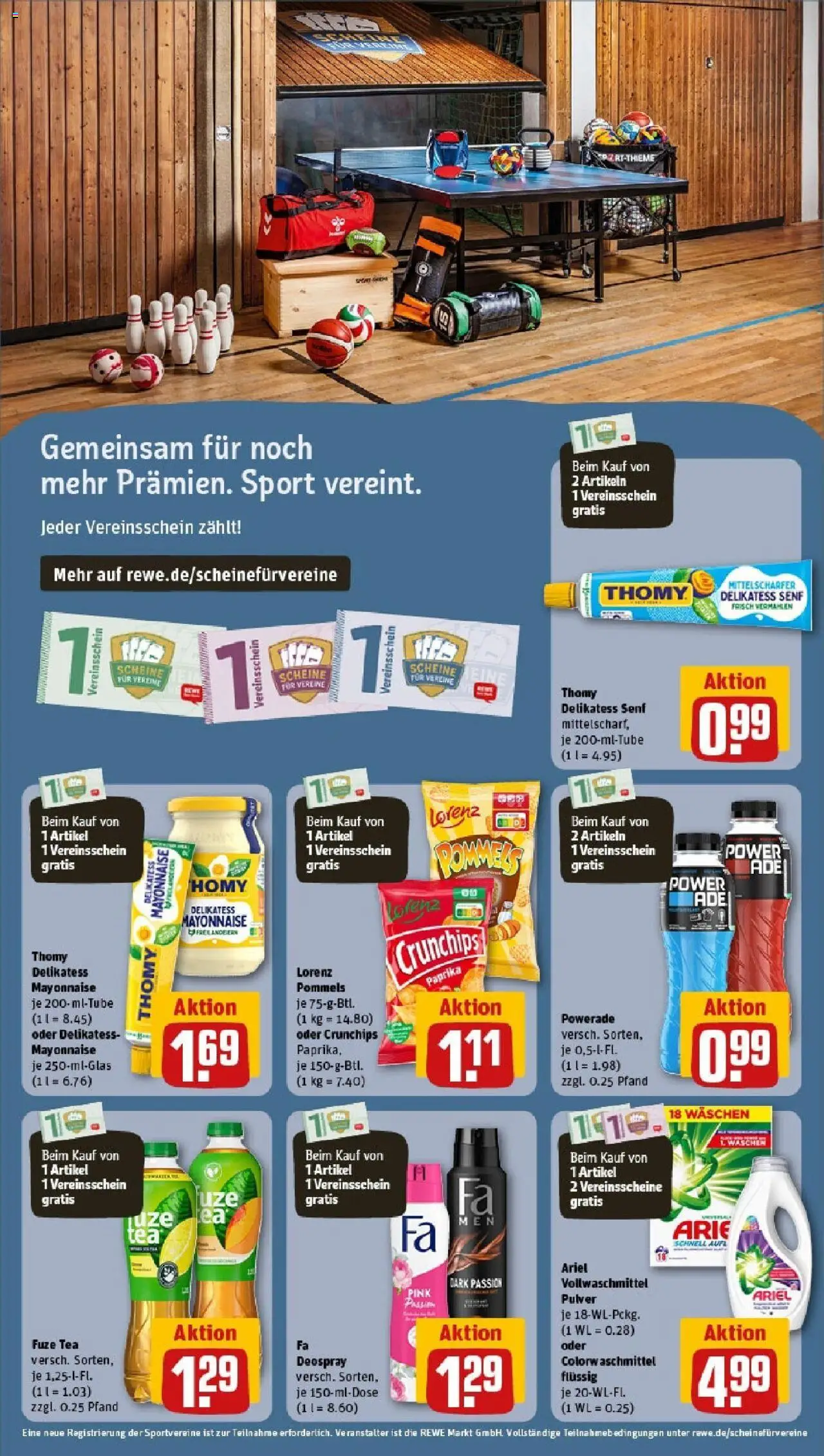 Rewe - Rewe: Wochenangebote - gültig ab dem 18.05.2025 | Seite: 5 | Produkte: Fuze tea, Paprika, Powerade, Deospray