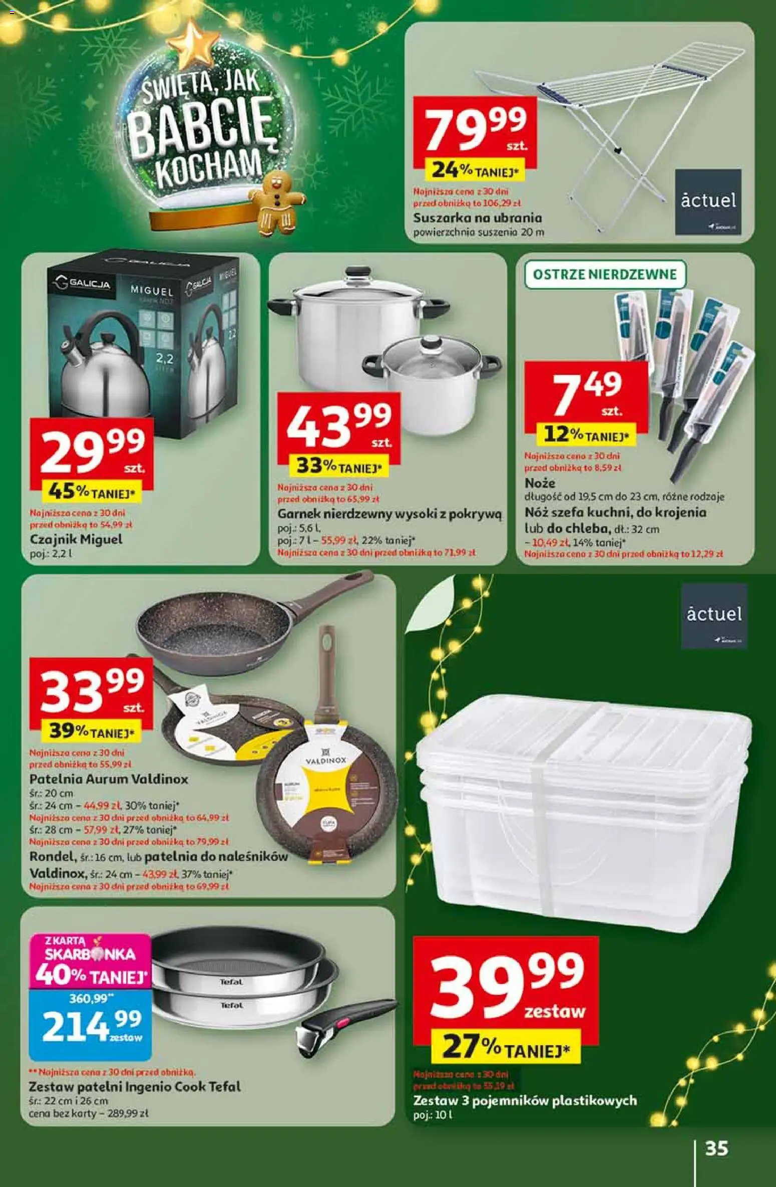 Auchan Black Friday od 13.11.2025 | Strona: 35 | Produkty: Czajnik, Garnek, Patelnia, Tefal
