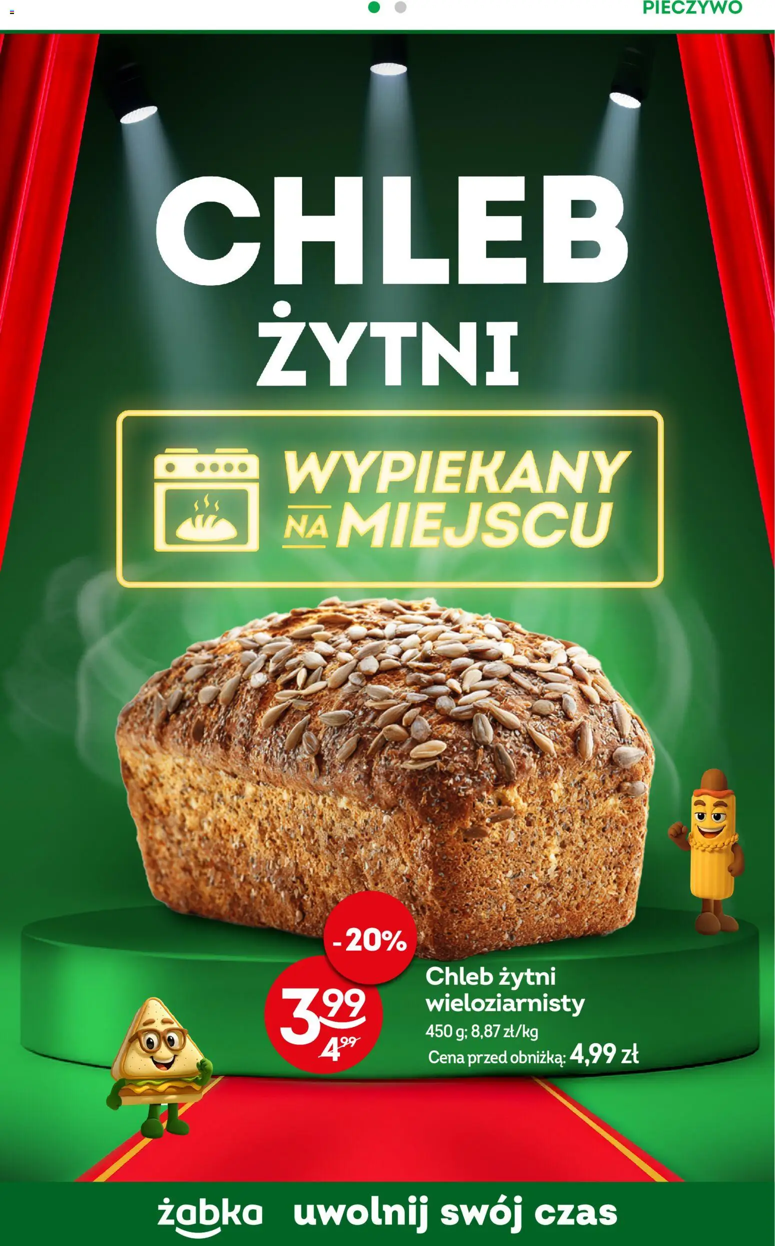 Żabka Gazetka - Codzienne produkty od 05.11.2025 | Strona: 6 | Produkty: Pieczywo, Chleb żytni, Chleb
