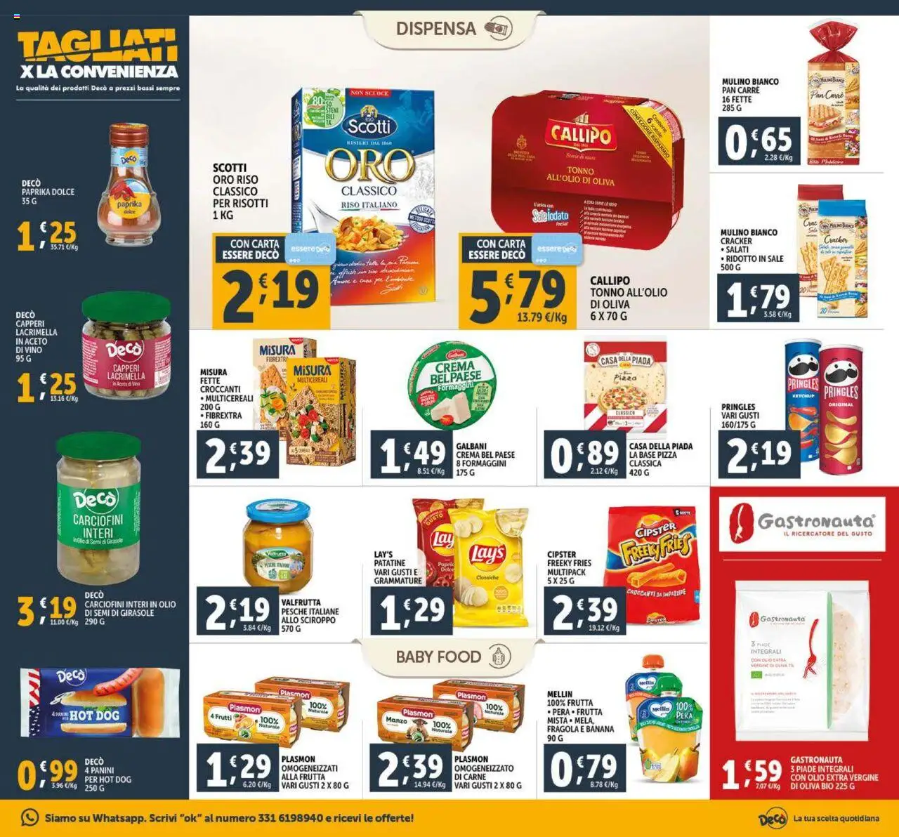 Volantino Decò del 23.09.2025 | Pagina: 13 | Prodotti: Crema, Frutta, Sale, Olio extra vergine