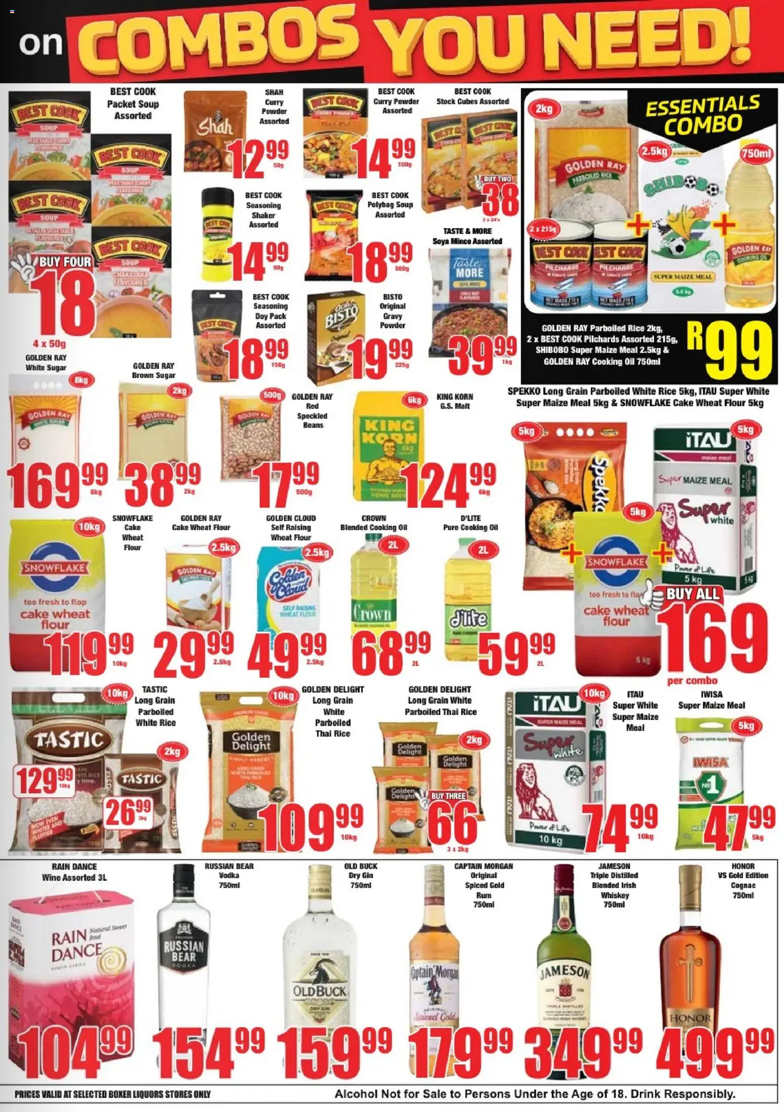 New Boxer catalogue – valid from 09.04.2026 | Page: 7 | Products: Maize meal, Powder, Gravy, Curry powder