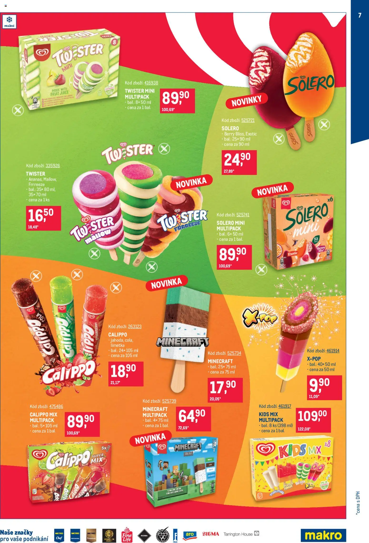 Makro leták - Zmrzliny od 22.04.2026 | Strana: 7 | Produkty: Cola