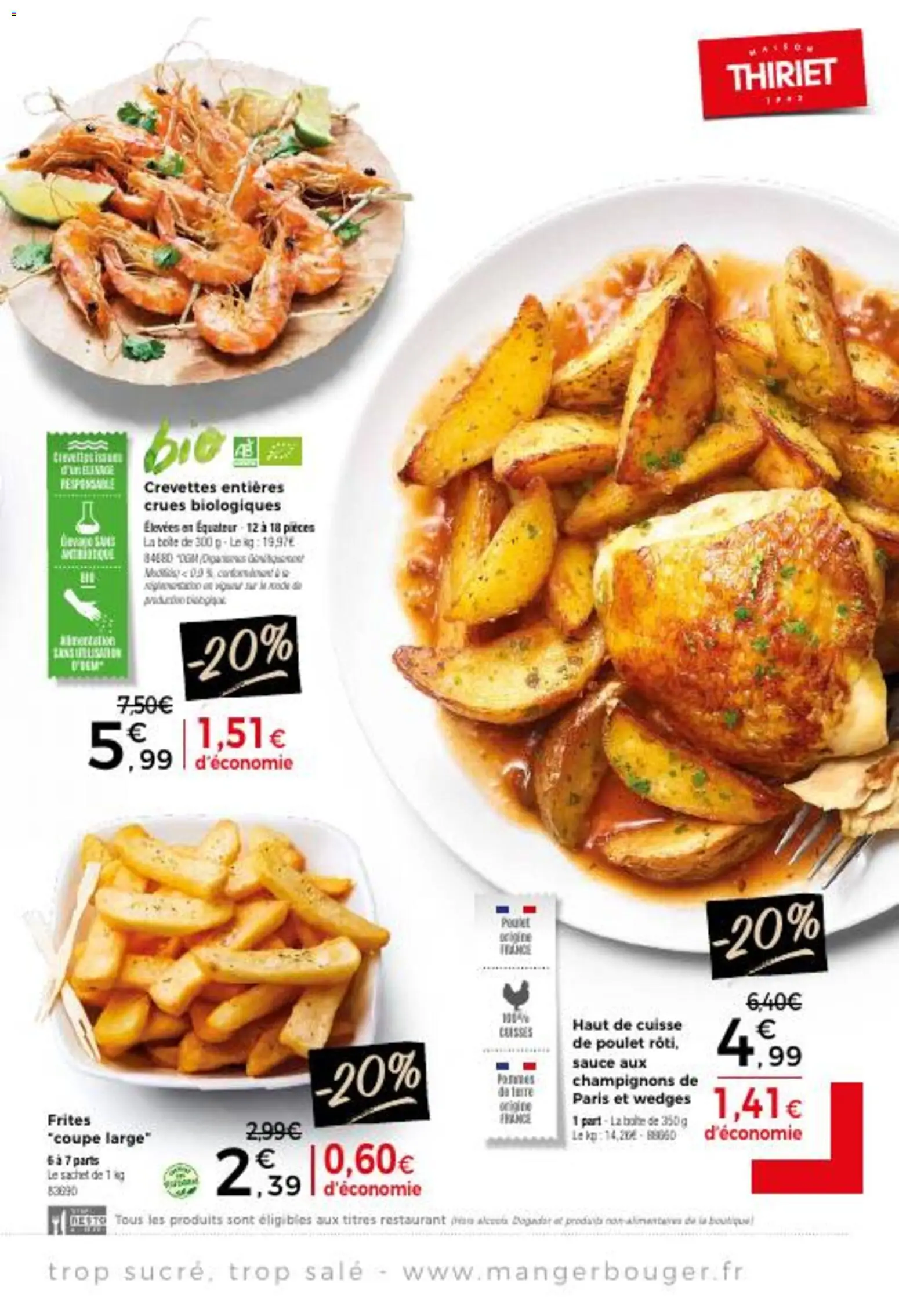 {H1} | Page: 5 | Produits: Frites, Crevettes, Cuisse de poulet