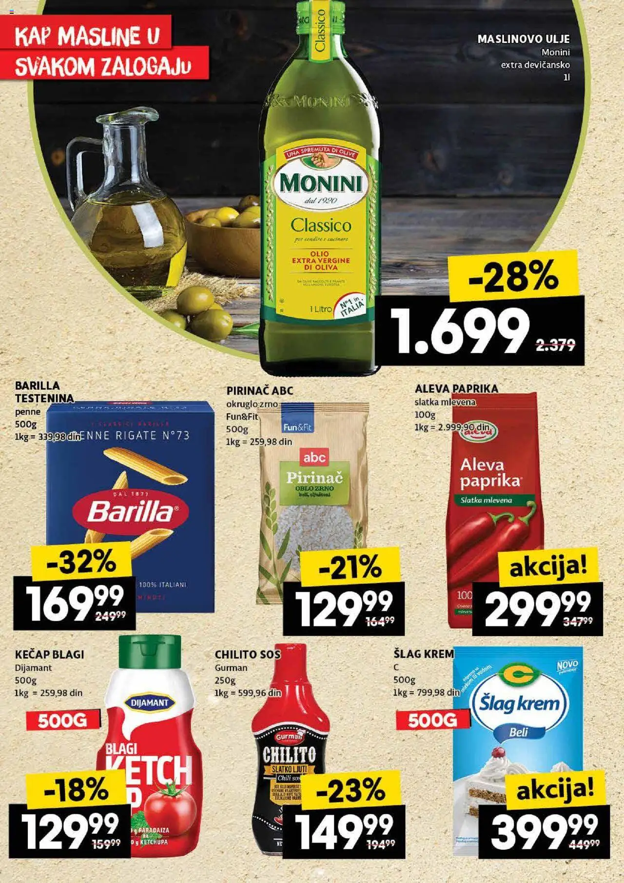 Roda katalog - važi od 07.08.2025 | Strana: 28 | Proizvode: Testenina, Monini, Šlag krem, Ulje