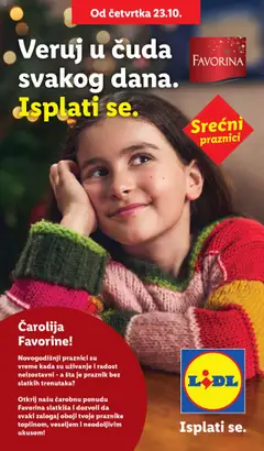 Lidl veruj u čuda svakog dana - pregled Lidl kataloga - važi od 23.10.2025