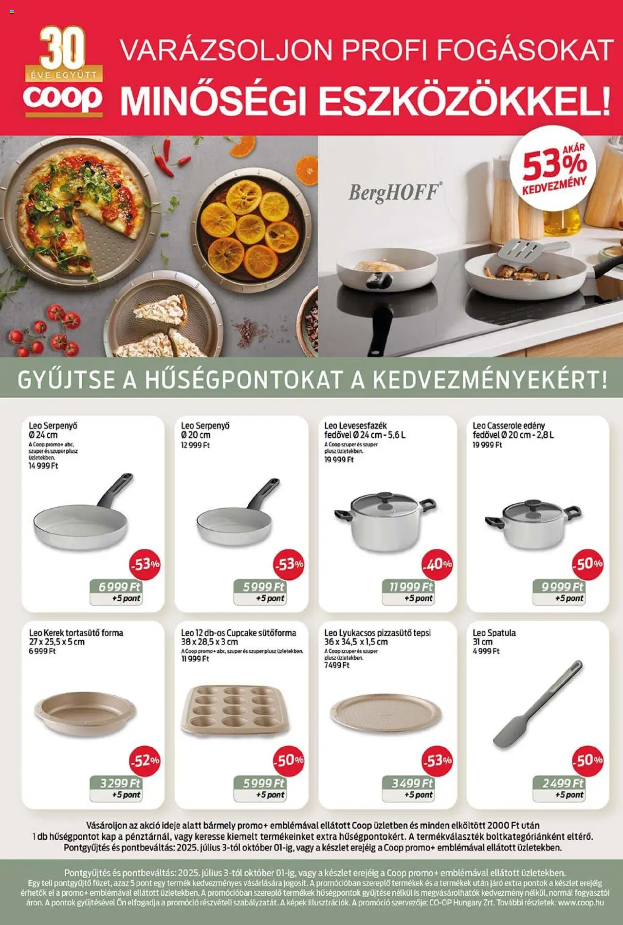 COOP akciós ujság - amely érvényes a következő dátumtól: 14.08.2025 | Oldal: 14 | Termékek: Sütőforma, Edény, Serpenyő