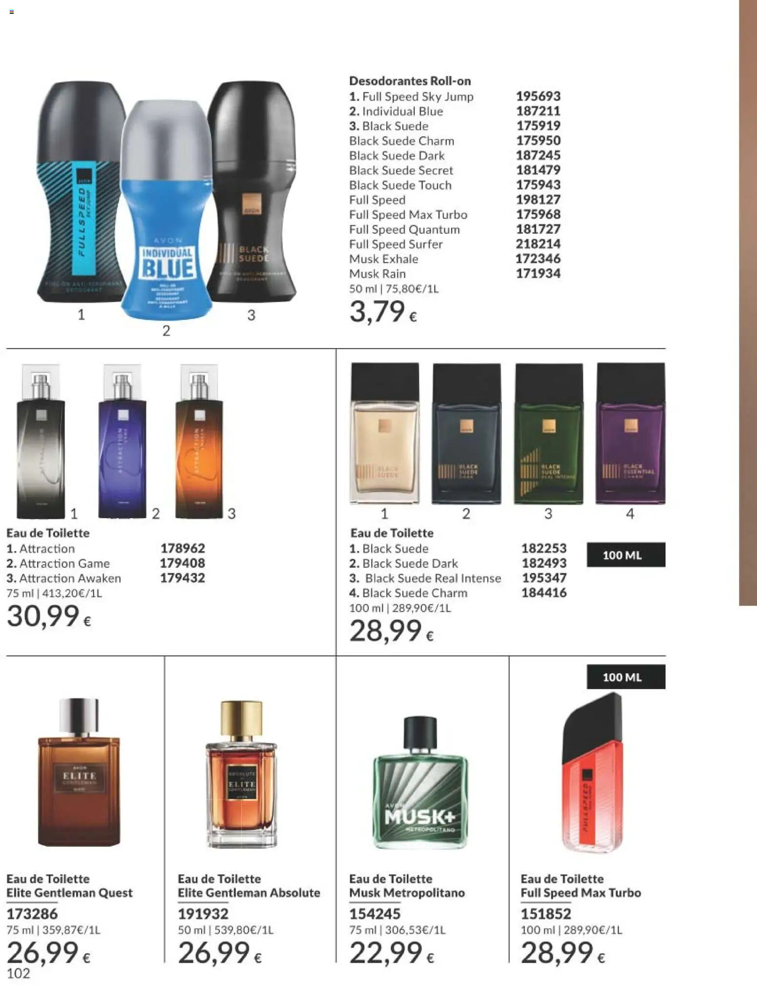 Catálogo AVON campaña 4 │ válido desde el 01.04.2026 | Página: 102 | Productos: Eau de toilette