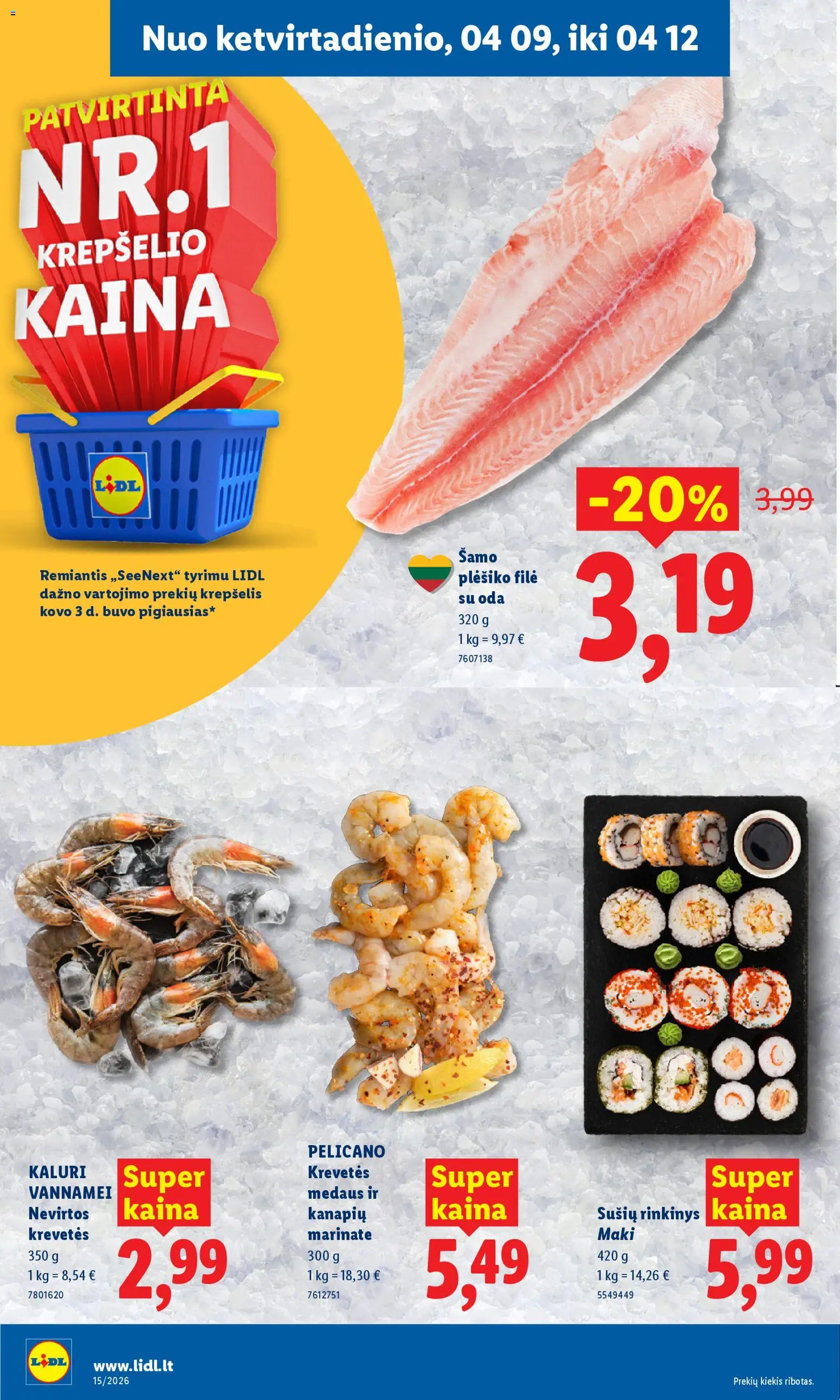 LIDL akcijos nuo 06.04.2026 | Puslapis: 38 | Prekių: Krepšelis
