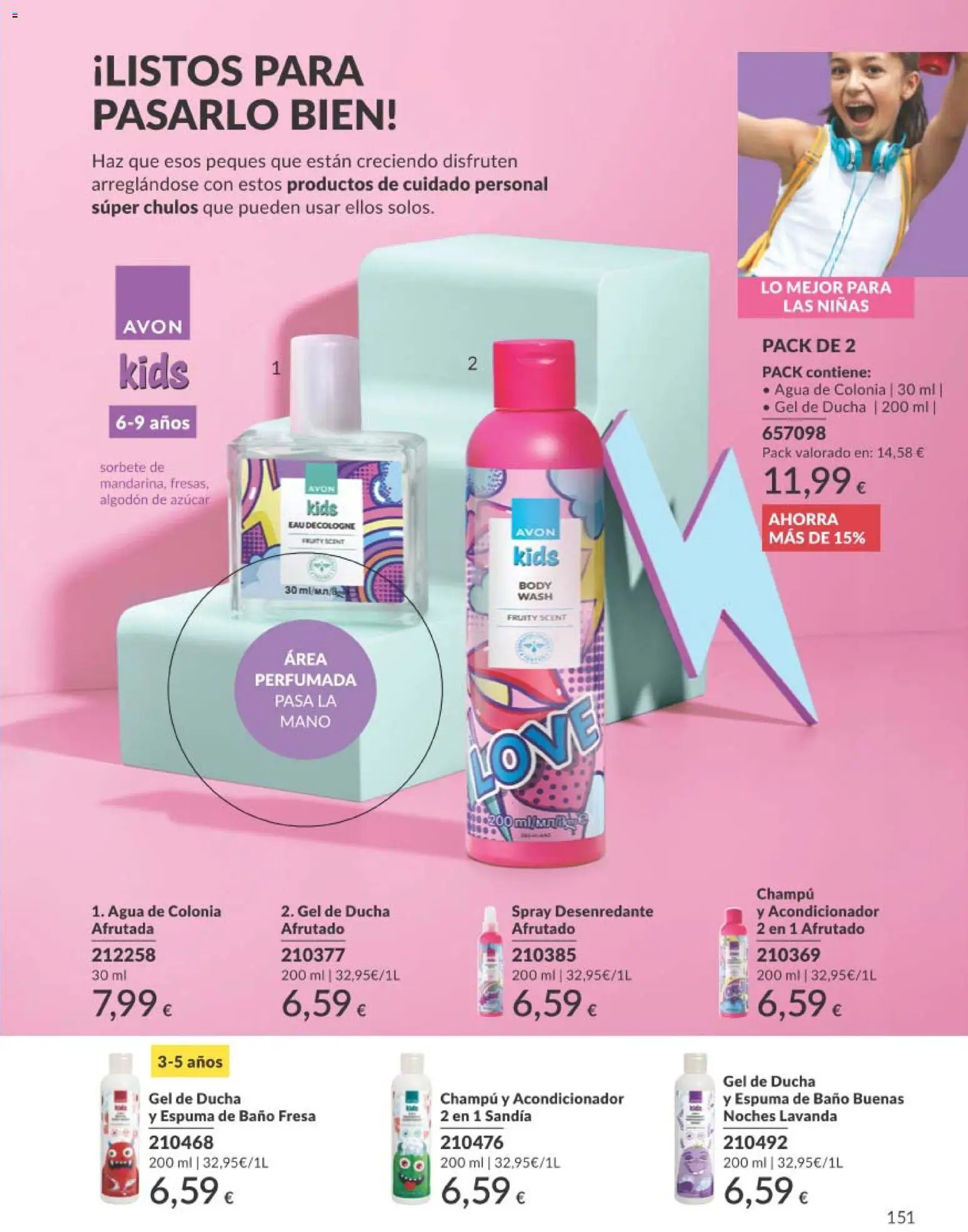 Catálogo AVON campaña 3 │ válido desde el 01.03.2026 | Página: 171 | Productos: Agua de colonia, Champú, Espuma de baño, Body
