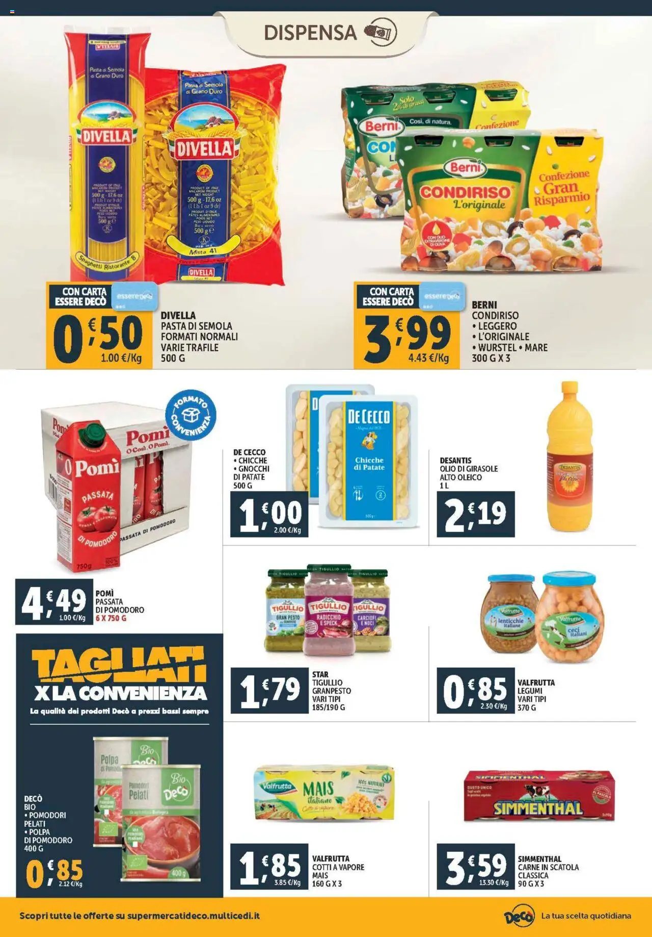 Volantino Decò del 08.08.2025 | Pagina: 12 | Prodotti: Speck, Ceci, Lenticchie, Pasta