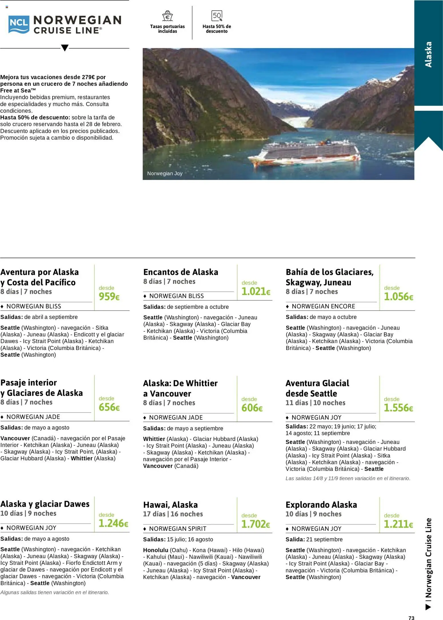 Viajes El Corte Inglés Semana del Crucero │ válido desde el 07.01.2026 | Página: 74 | Productos: Navegación