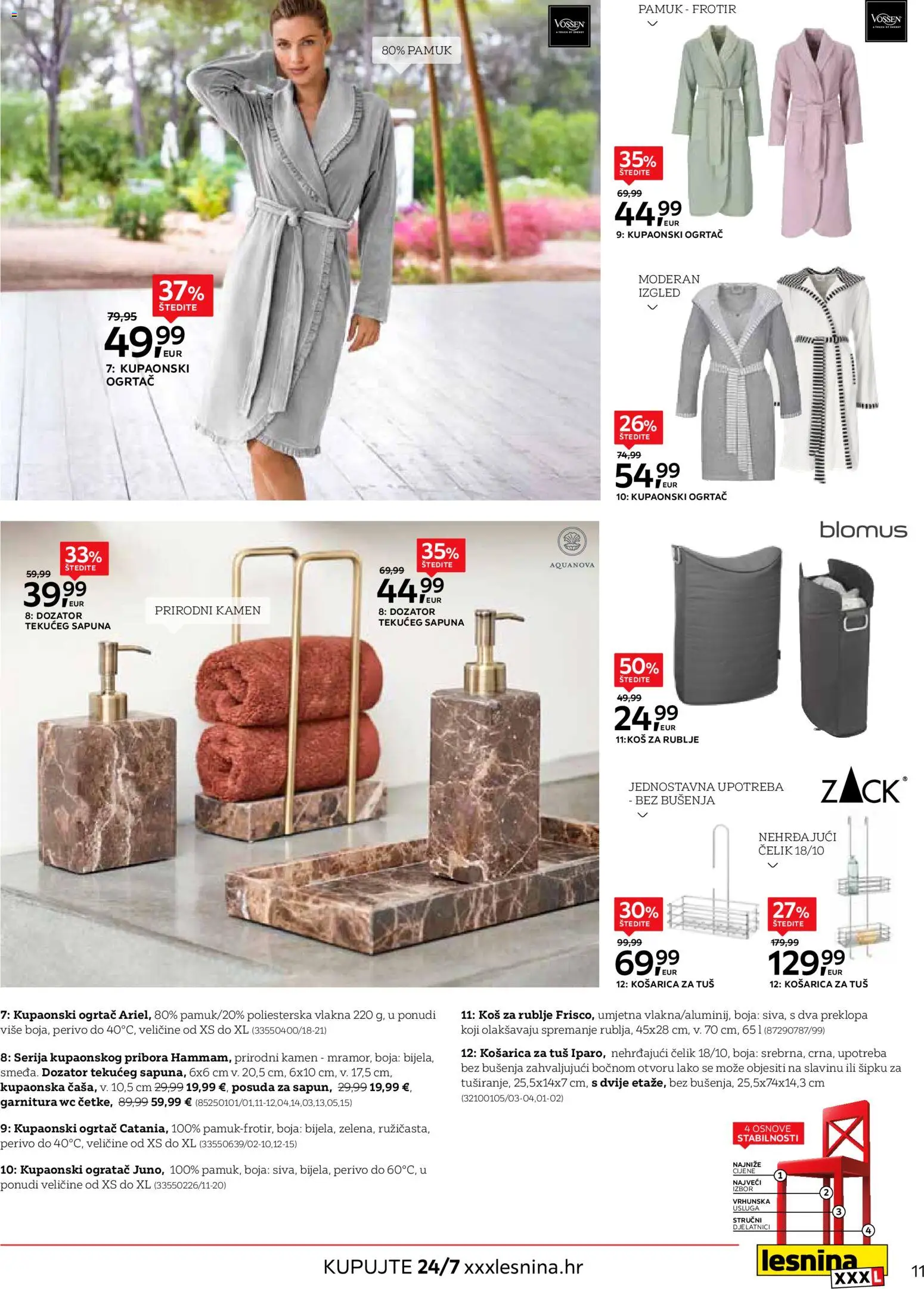 Lesnina katalog | vrijedi od 01.04.2026 | Stranica: 11 | Proizvodi: Tuš