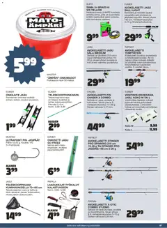 Tokmanni-mainoslehti voimassa 02.04.2026 alkaen | Sivu: 97 | Tuotteet: Vieheet, Ämpäri, Voi