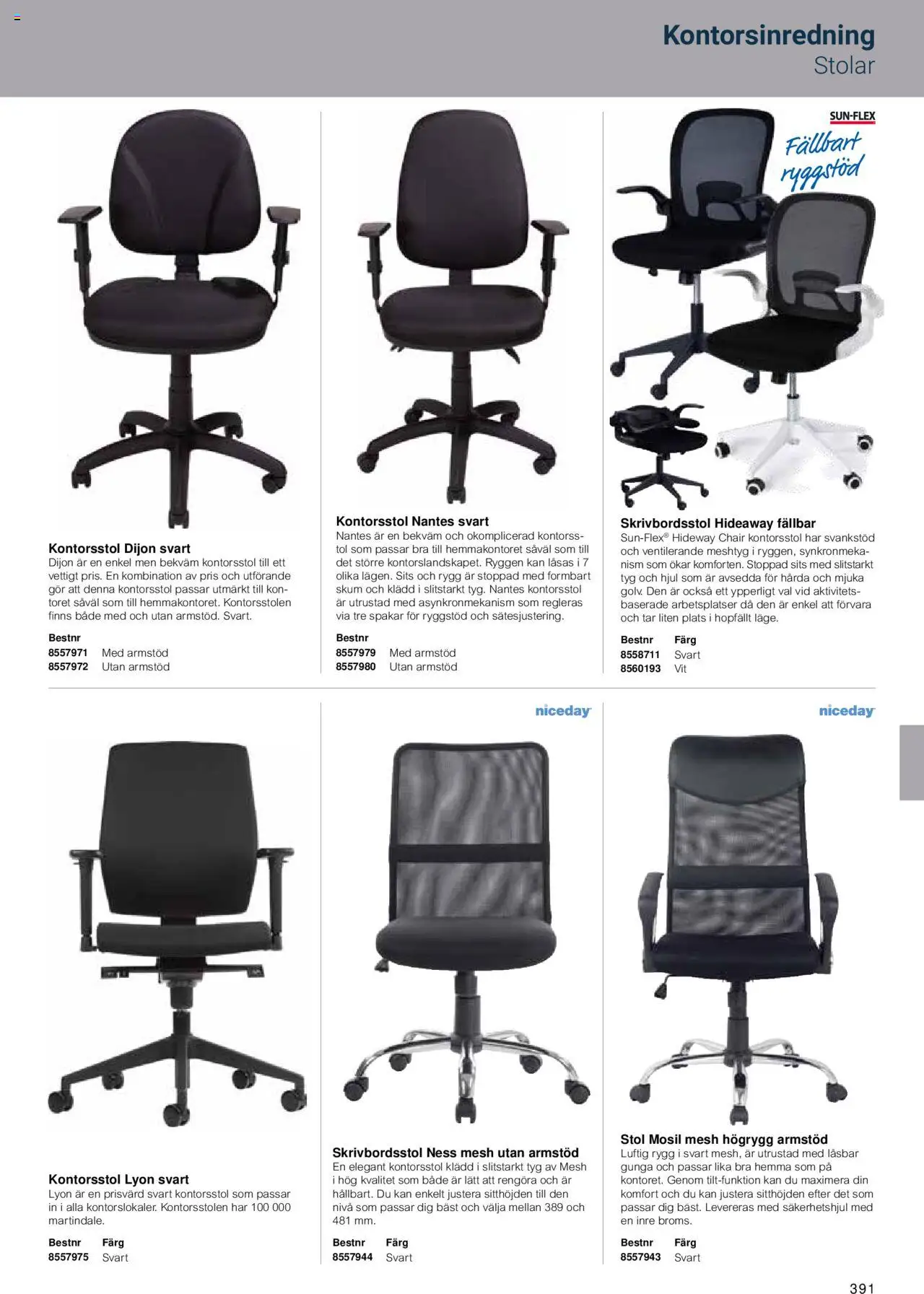 Office Depot reklamblad aktuell från 15.02.2024 | Sida: 393 | Produkter: Kontorsstol, Stol