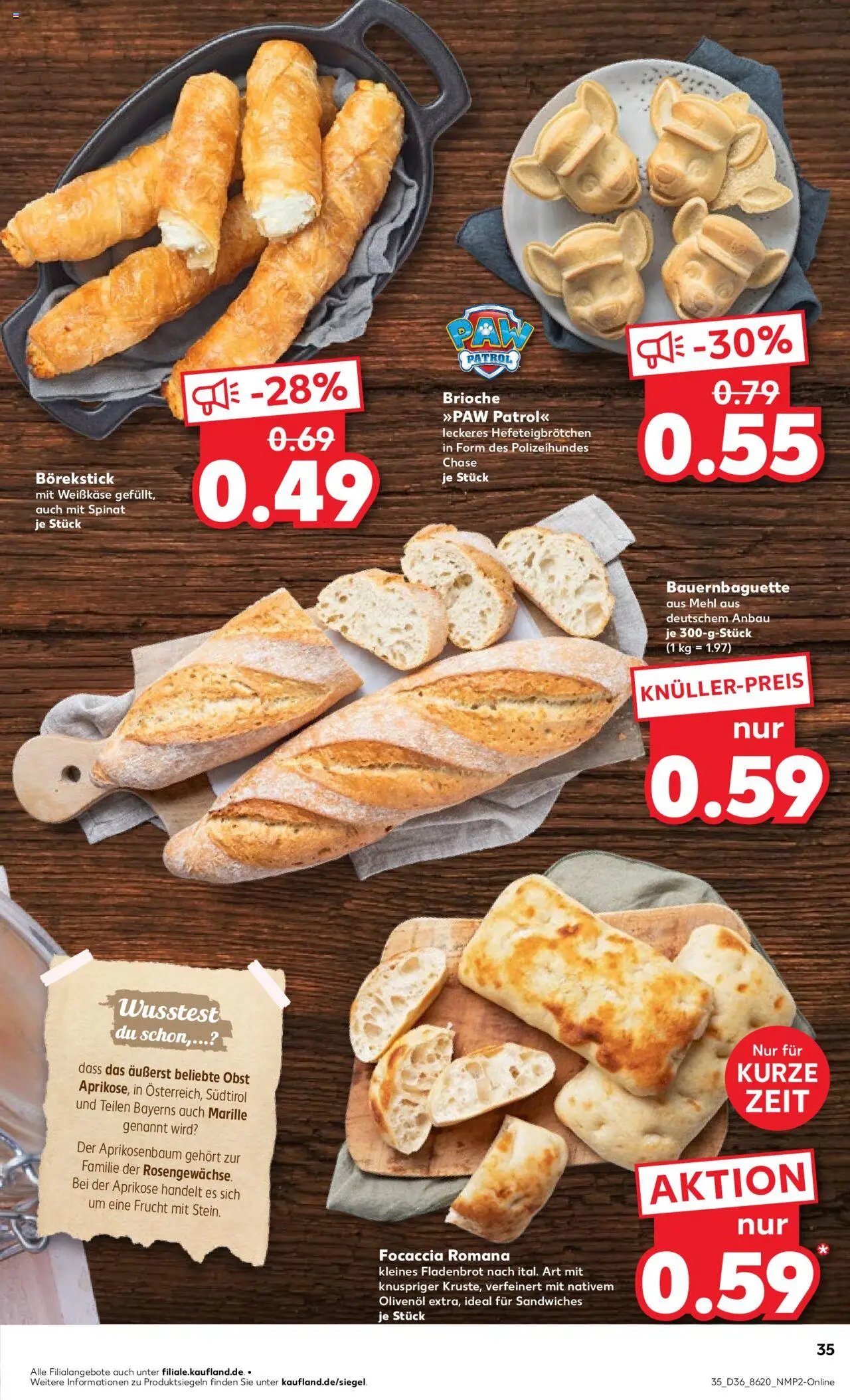 Kaufland prospekt Bremen	 - gültig ab dem 04.09.2025 | Seite: 33 | Produkte: Mehl, Olivenol, Baguette, Obst
