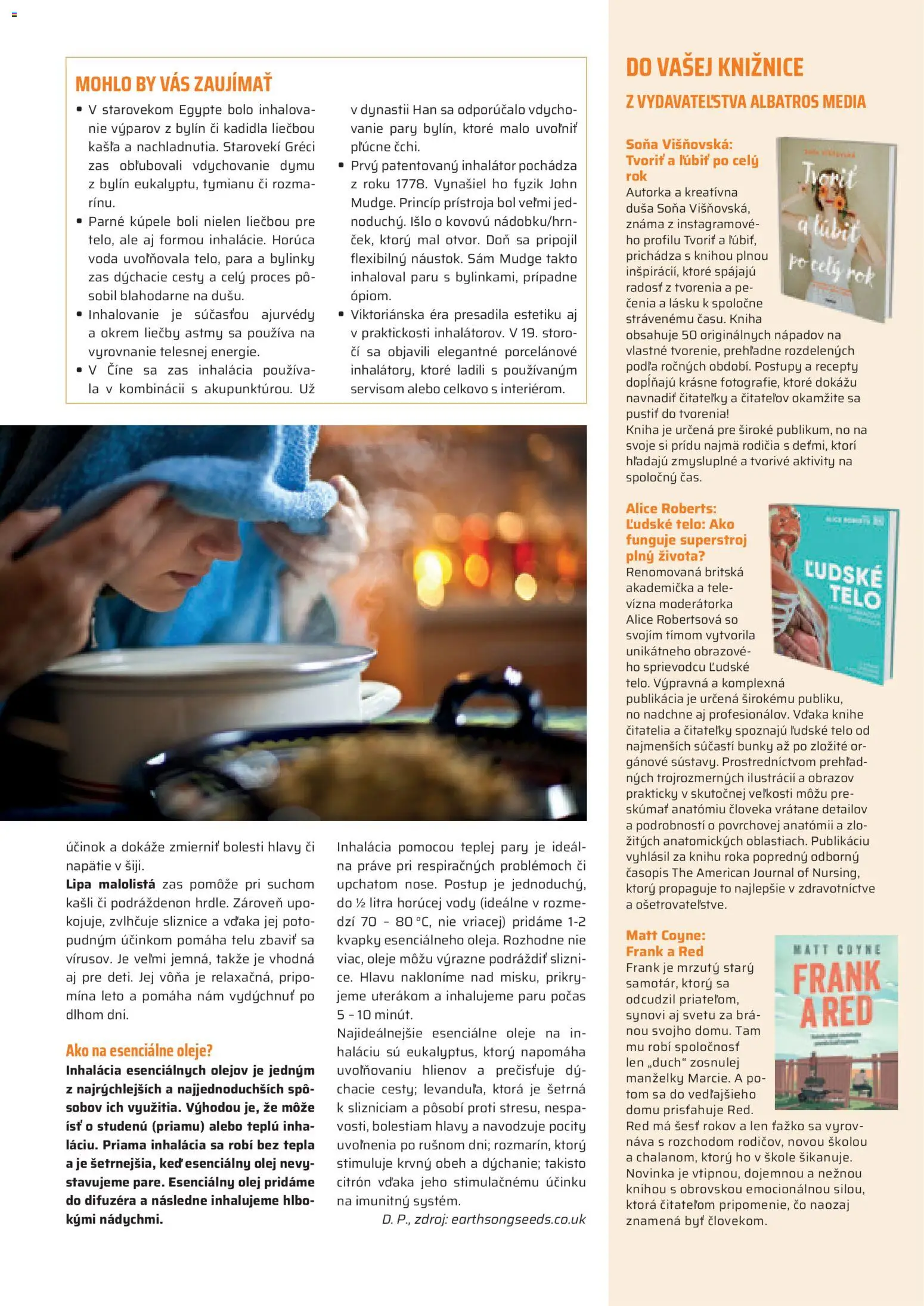 Nové COOP Jednota akcie – leták je platný od 01.11.2025 | Strana: 25 | Produkty: Olej, Inhalátor, Kniha, Voda