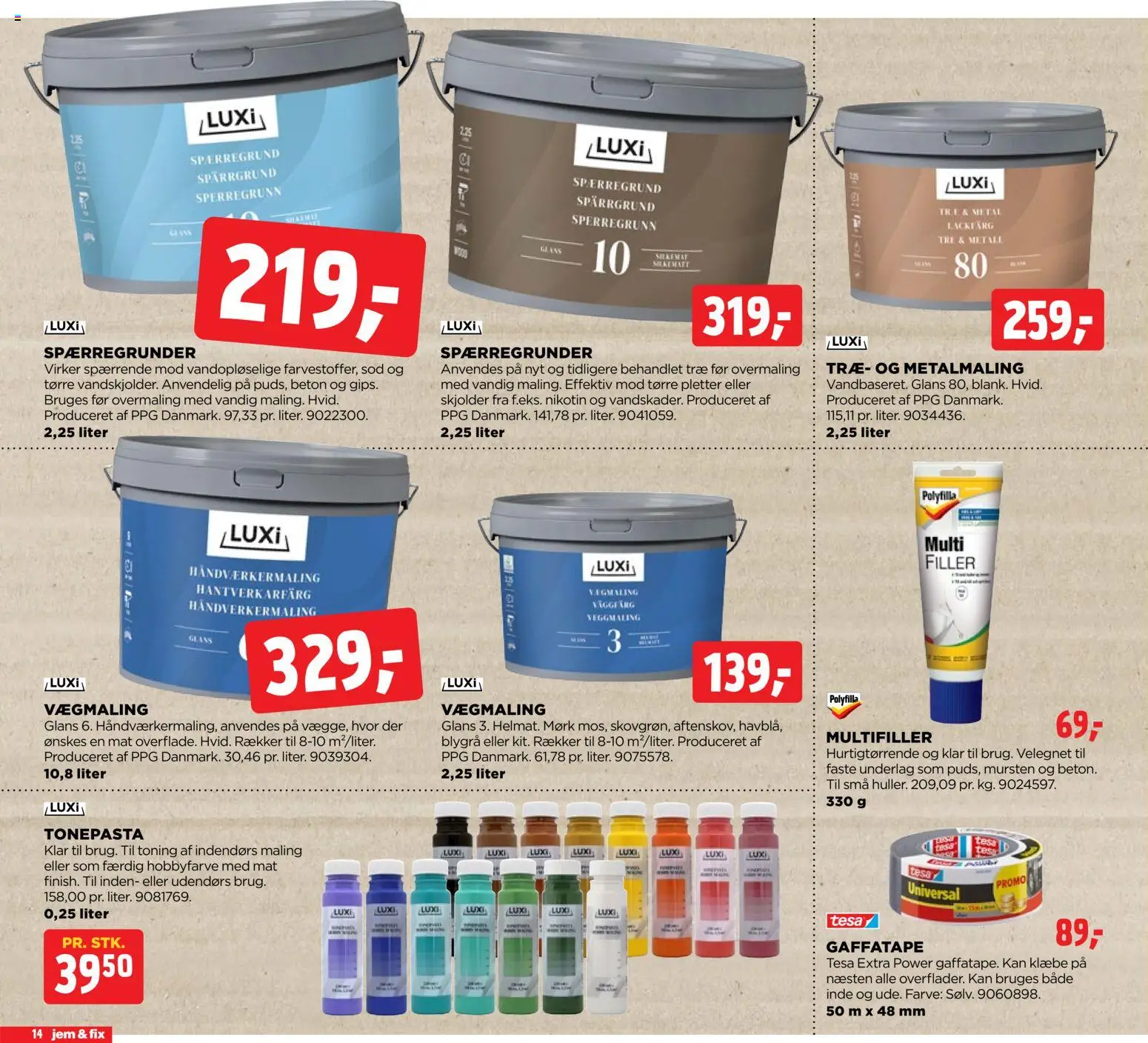 Jem & fix tilbudsavis – gyldig fra 30.11.2025 | Side: 14 | Produkter: Søm, Maling