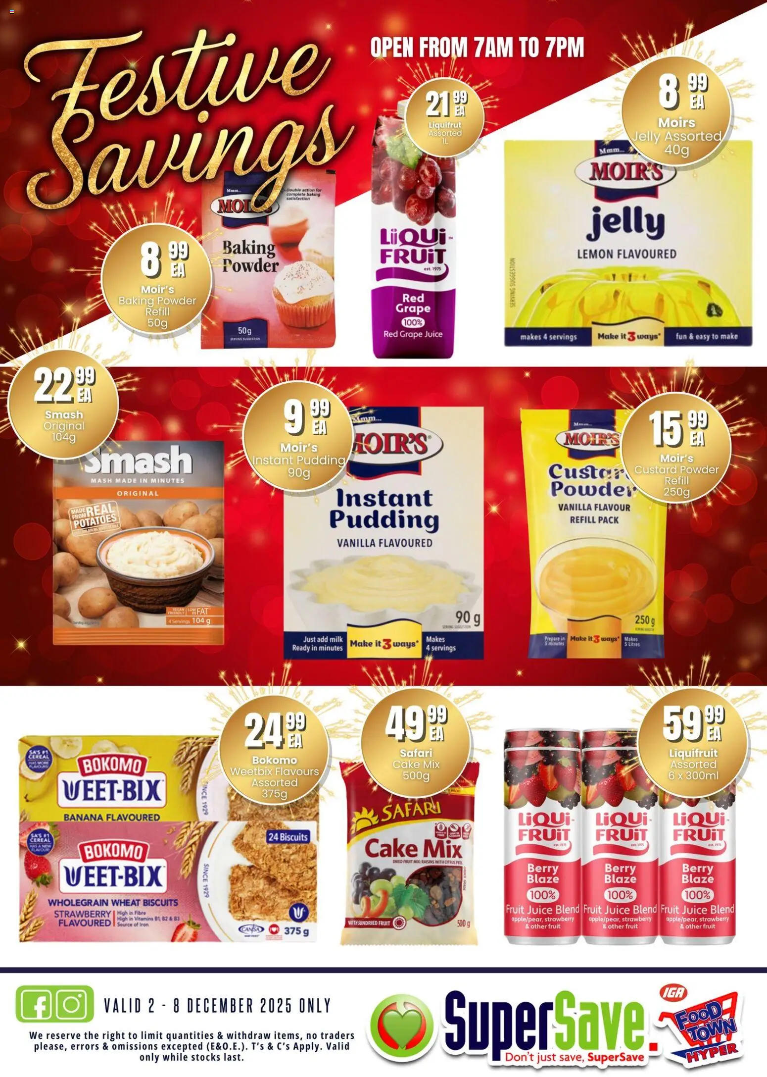 New Super Save catalogue – valid from 02.12.2025 | Page: 26 | Products: Powder, Raisins, Potatoes, Baking powder